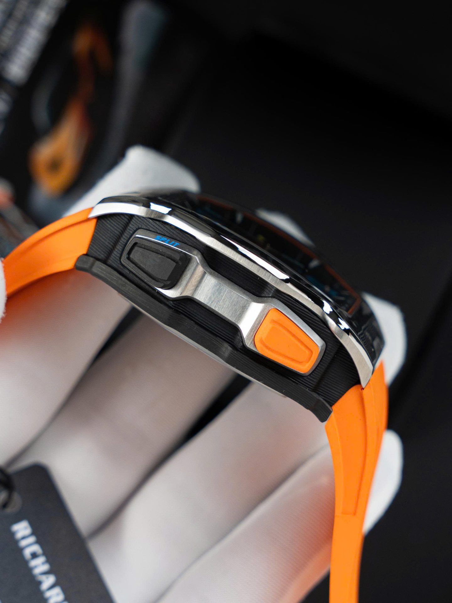 Richard Mille RM65-01 Replica Watches Orange Rubber Strap 44.5��49.9mm - Top club