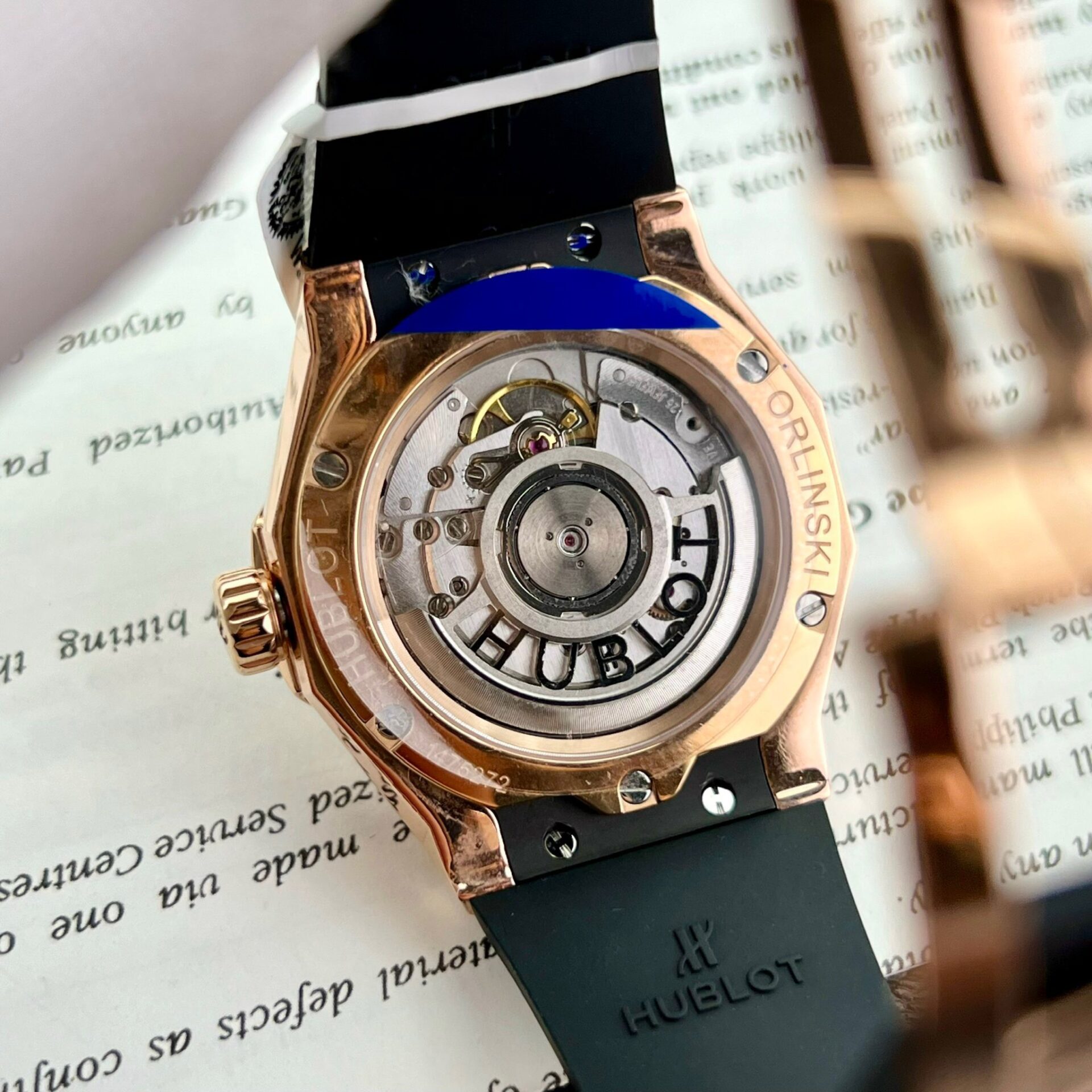 Hublot Best Replica Watch Orlinski King Gold Custom Natural Diamonds Rubber Strap 40mm - Top club
