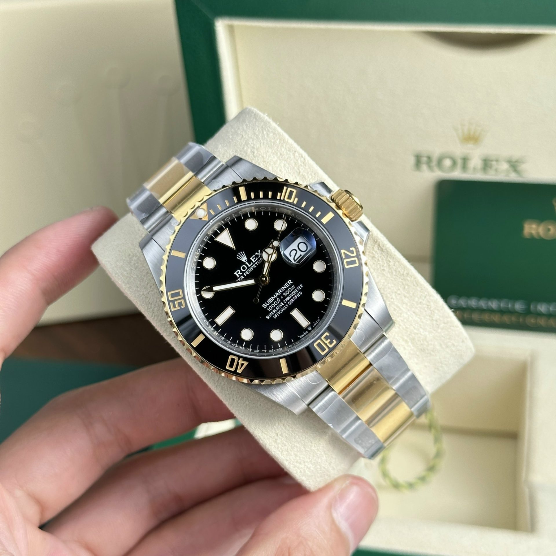 Rolex Replica Watch Submariner Date 126613LN Demi Gold Black Dial VS Factory 41mm - Top club