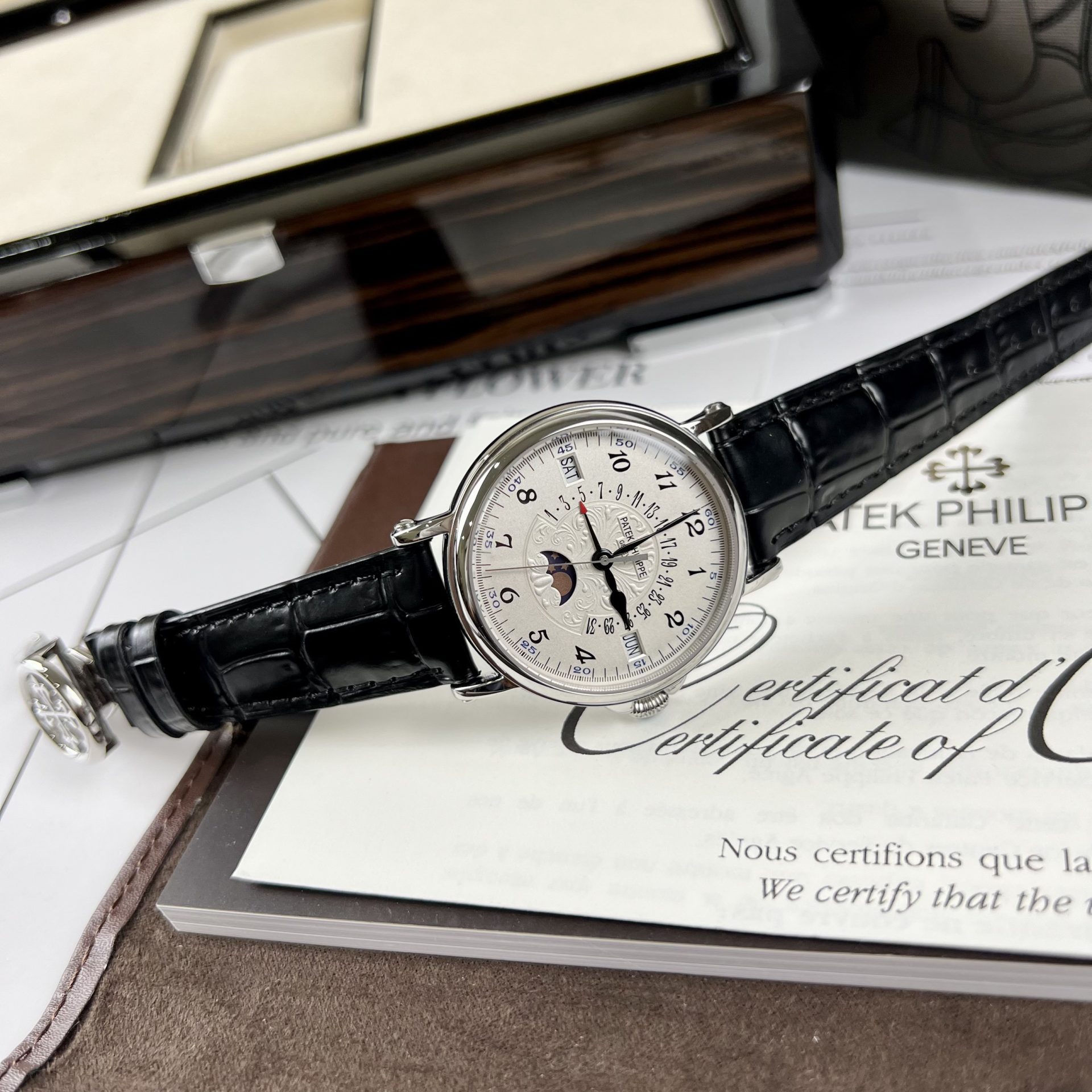 Patek Philippe Replica Watches Grand Complications 5159G White Dial 38mm - Top club