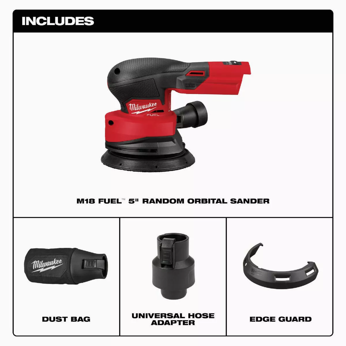 Milwaukee M18 FUEL Brushless 5 In. Cordless Random Orbital Sander (Tool Only)