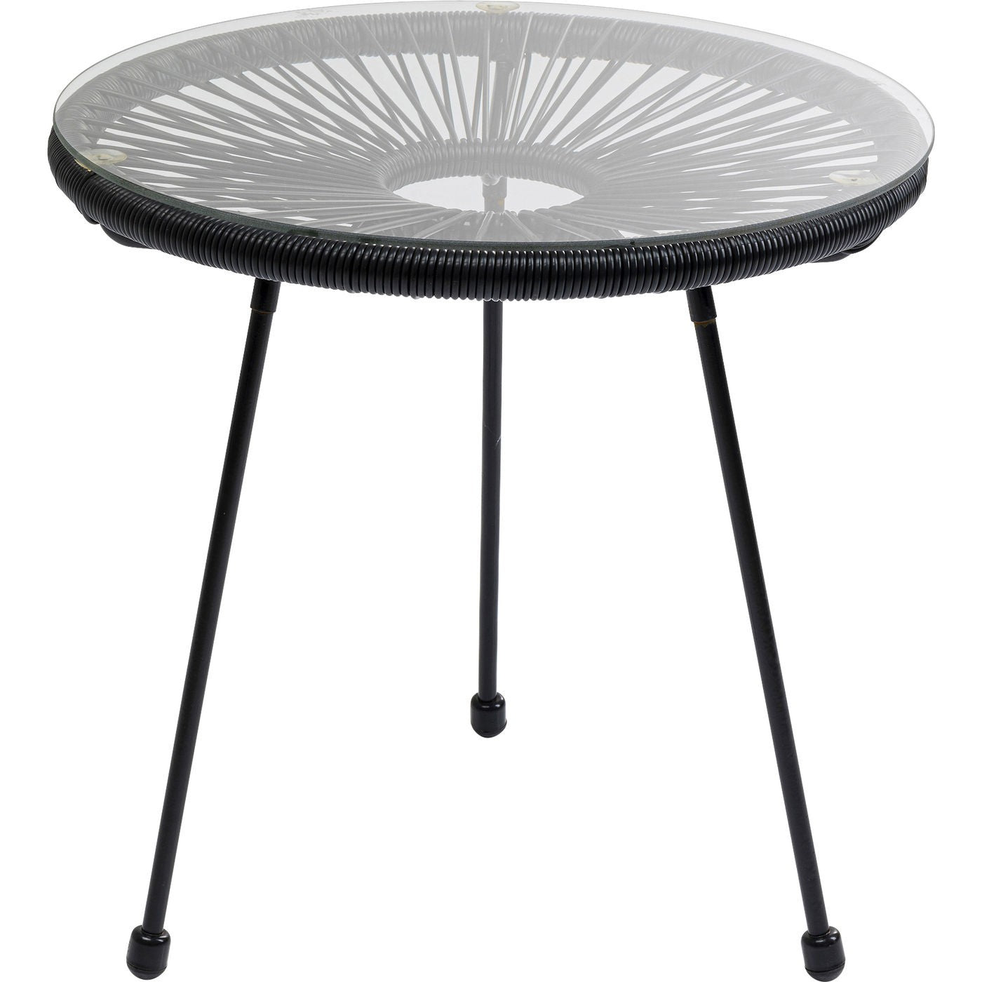 Tuin Bijzettafel Acapulco Mono zwart Kare Design