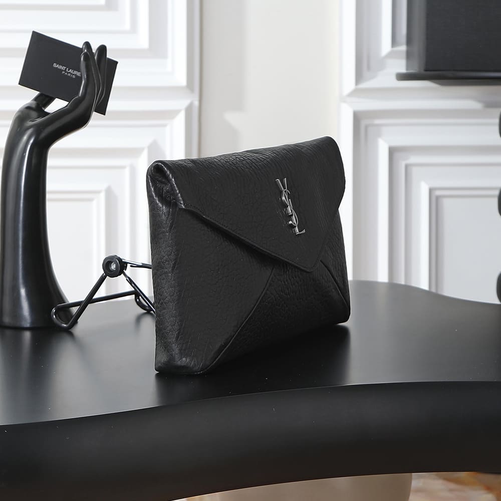 YSL CASSANDRE large envelope pouch in lambskin1:1High-quality replica