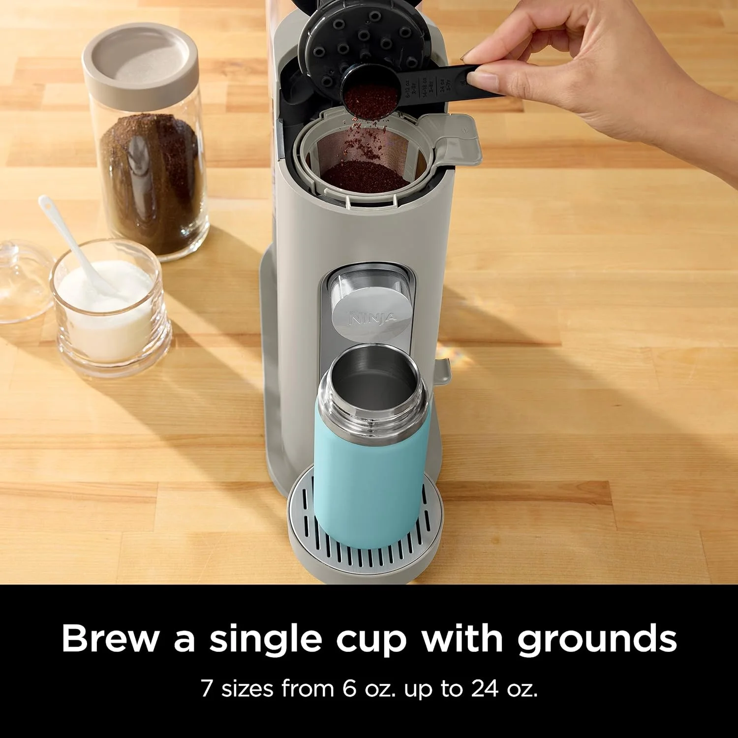 Single-cup Coffee Maker, Brewing Ground Coffee, Compact Design, Iced Coffee Maker - Image 6