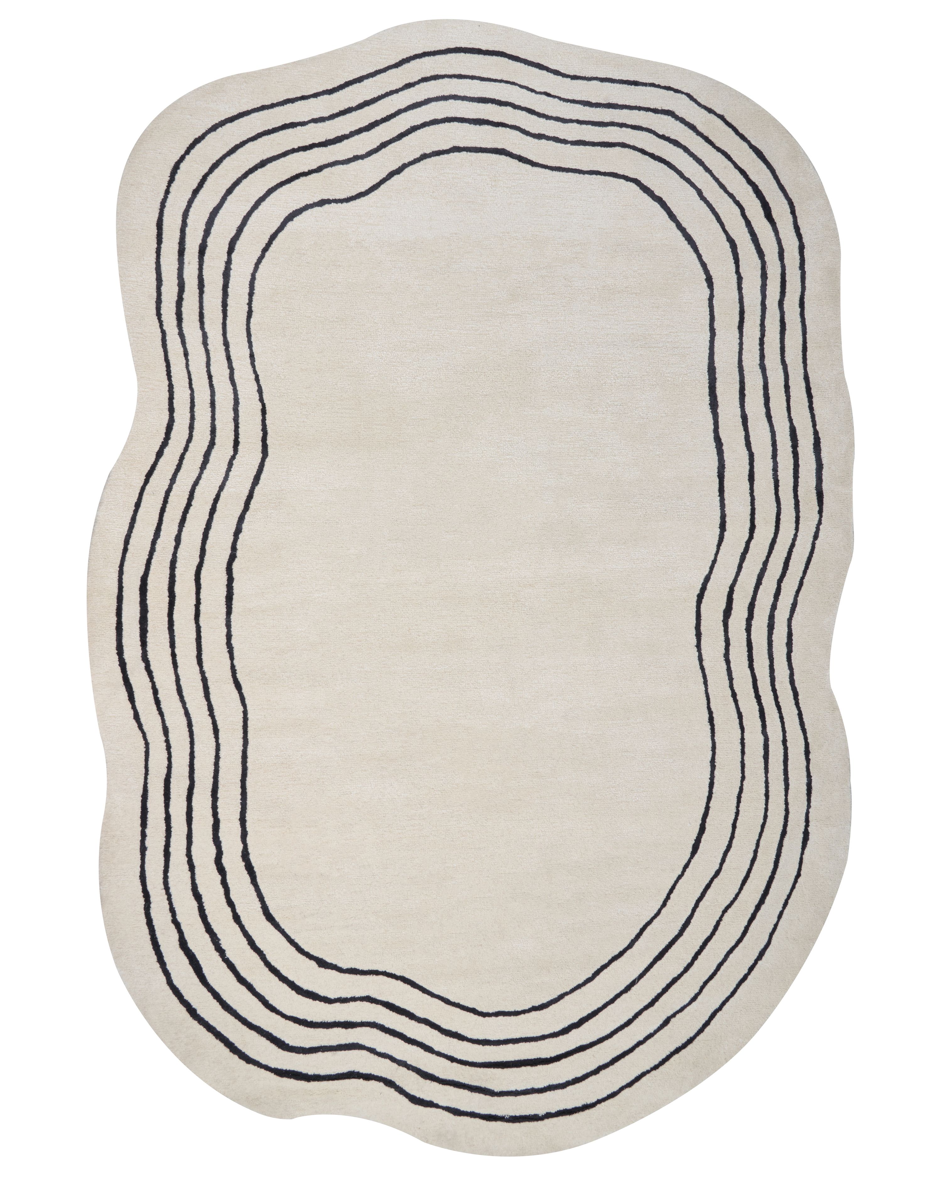 Rug RAMZAN Beige 200 x 300 cm Viscose