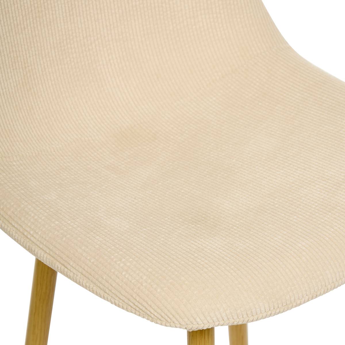 Bar Chair "Roka" Beige, H.93 cm