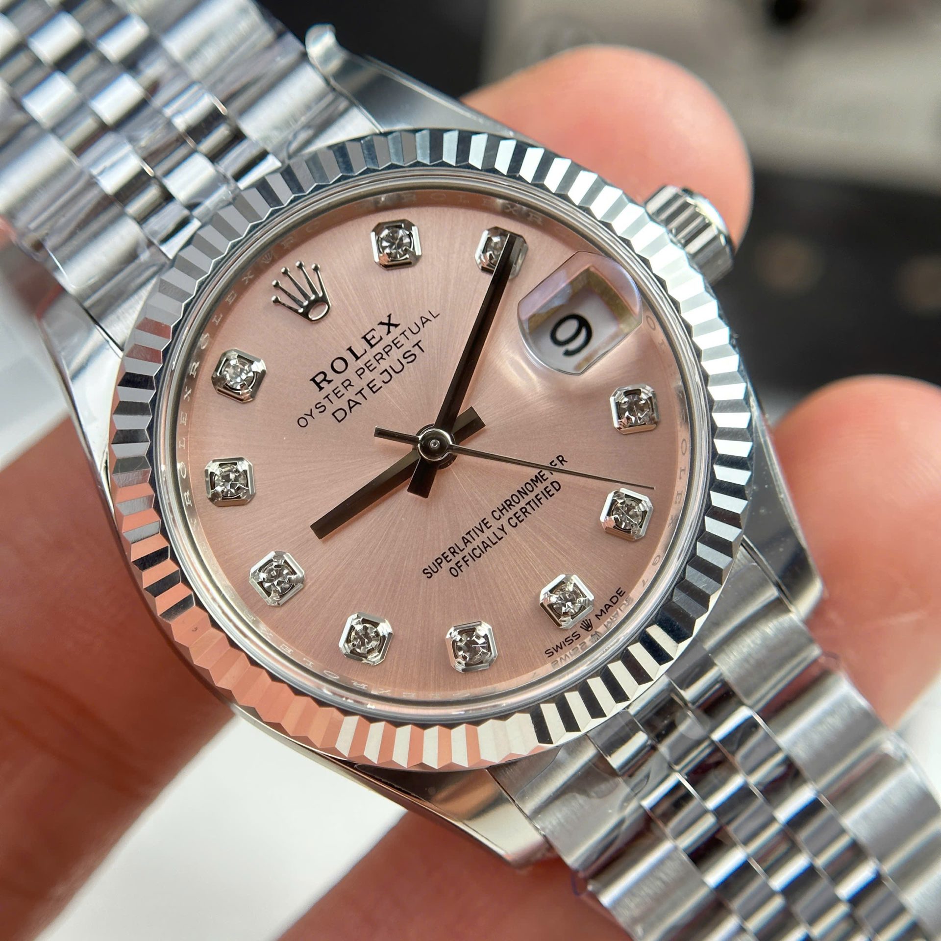 Rolex DateJust Replica Watch Dial Pink Jubilee Strap THB Factory 31mm - Top club