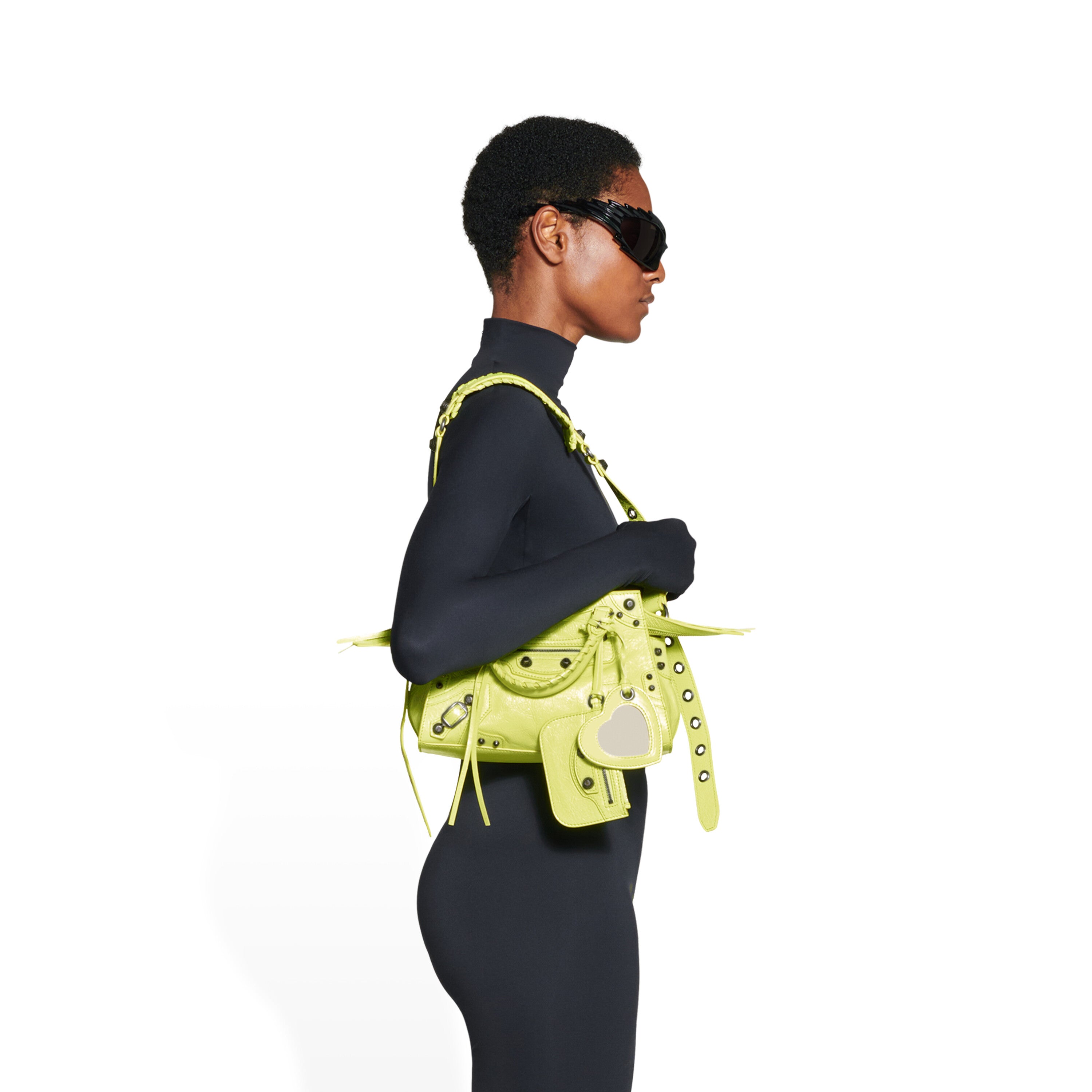 WOMEN'S NEO CAGOLE XS HANDBAG IN LIME - Replicaclubs