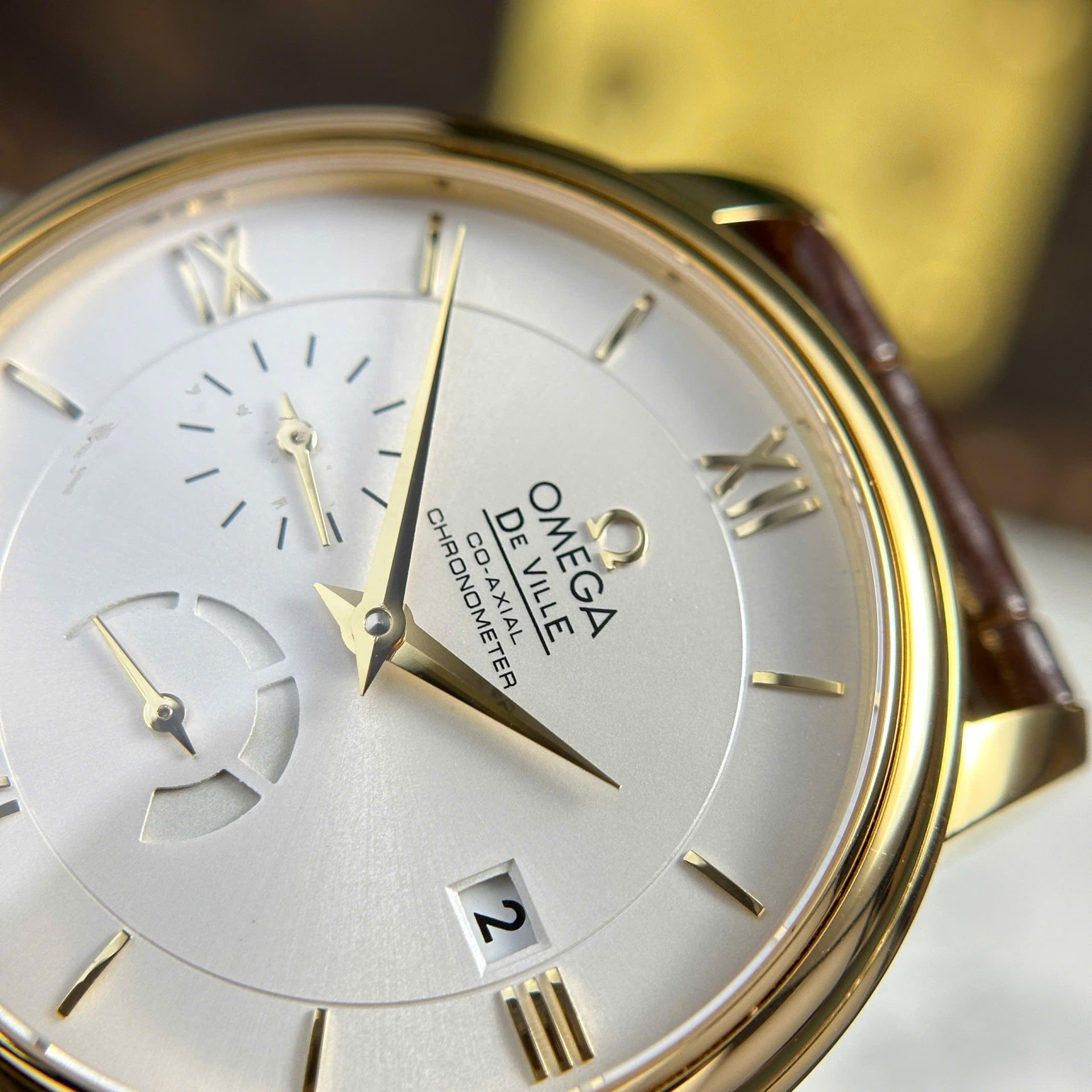 Omega De Ville Prestige Power Reserve Replica 11 Watch Leather Strap 39.5mm - Top club
