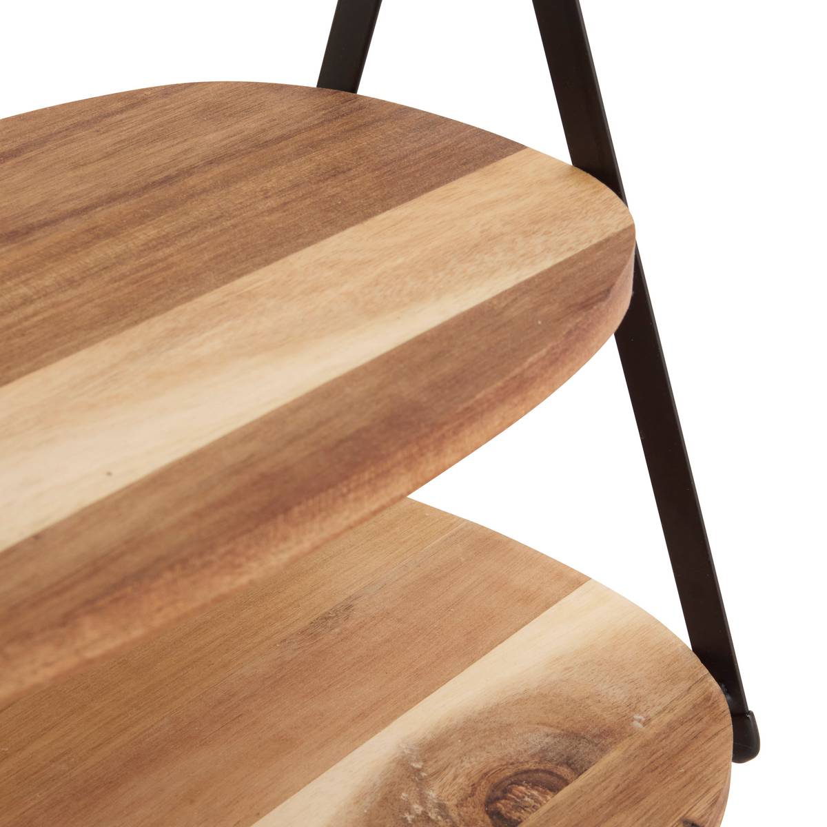 Serving platter "Mina" Steel, H.25 cm, Brown