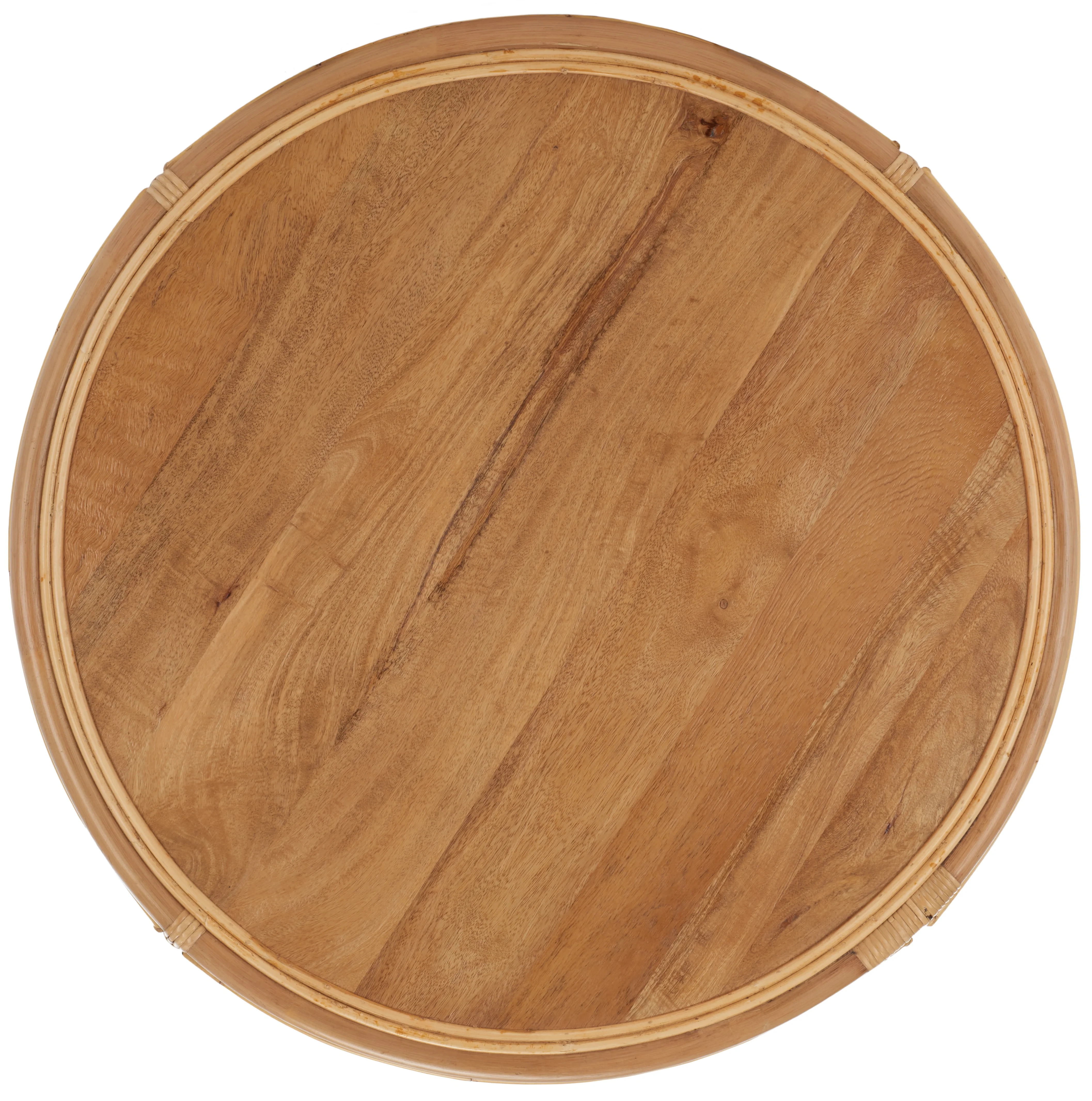 SAFAVIEH Modern Round Rattan Coffee Table, Natural - Image 7