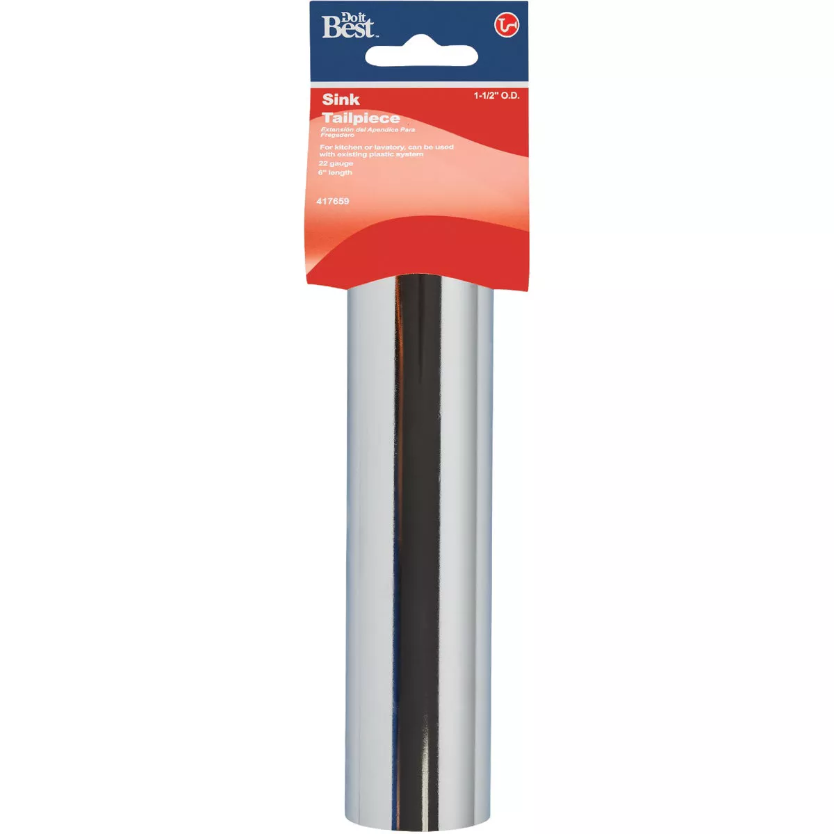 Do it Best 1-1/2 In. x 6 In. Chrome Plated Tailpiece