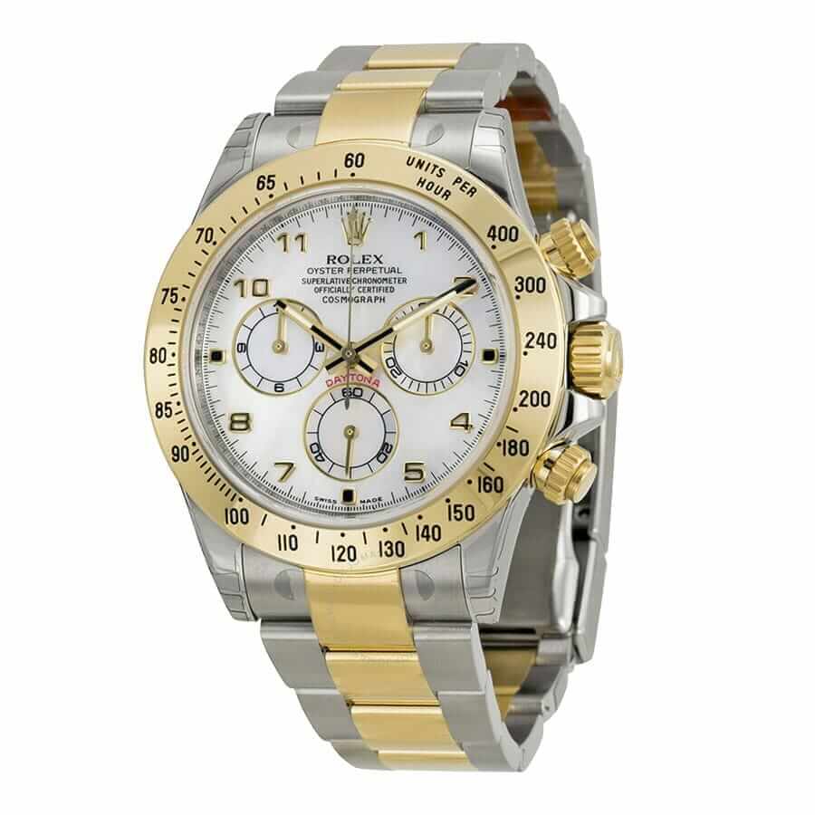 Rolex Daytona Two Tone White Dial 116523 Replica - Elite Watch Atelier