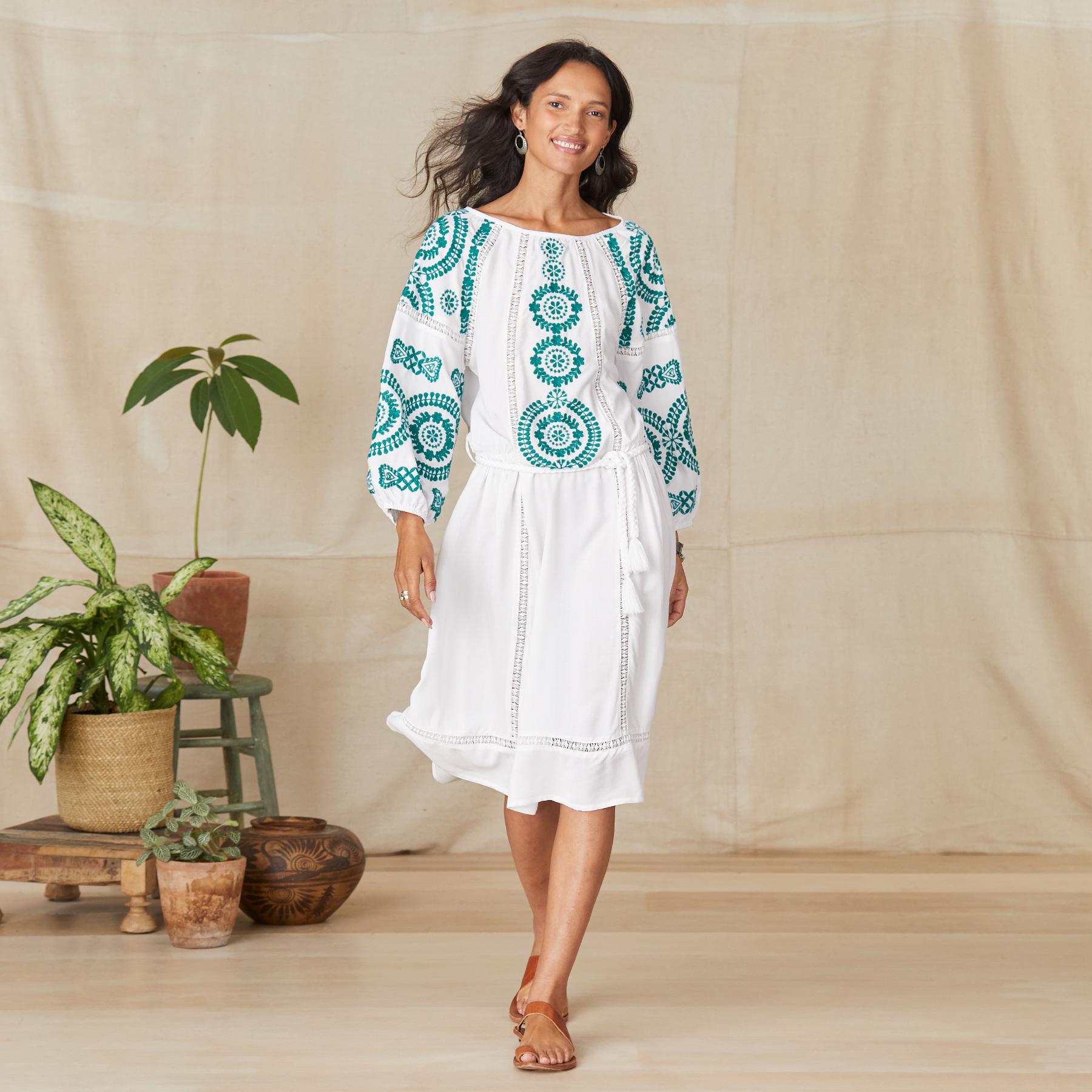 Suzume Embroidered Dress - Sundance Clothing