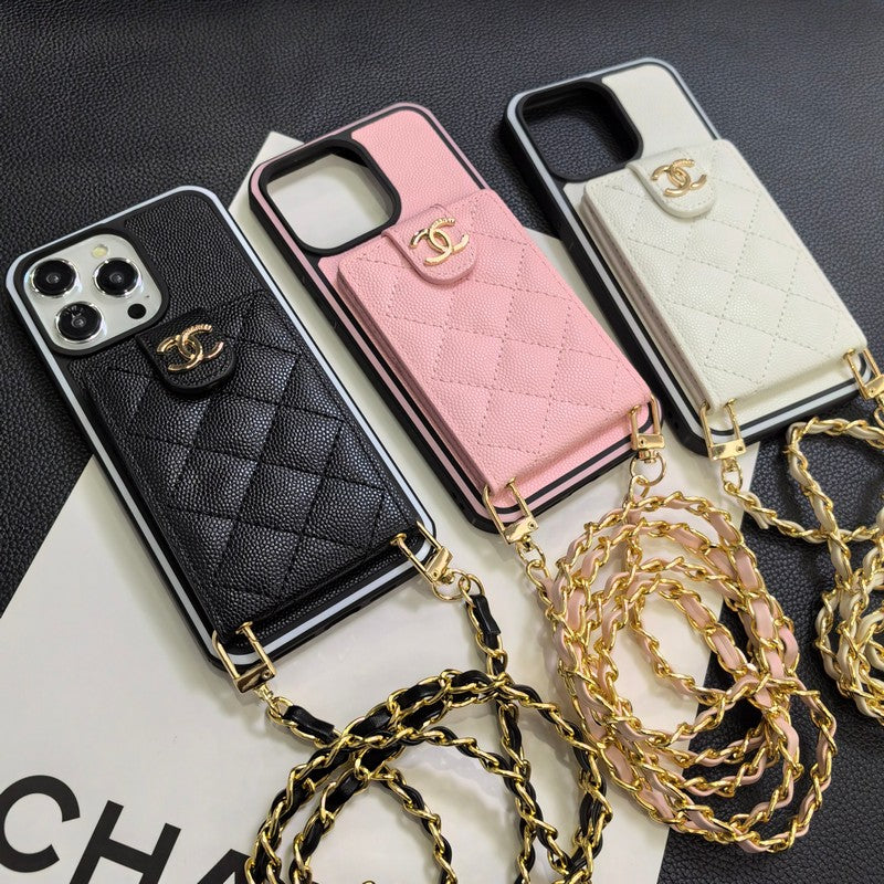 C.C Crossbody Leather iPhone Case - Wholesale & Influencer