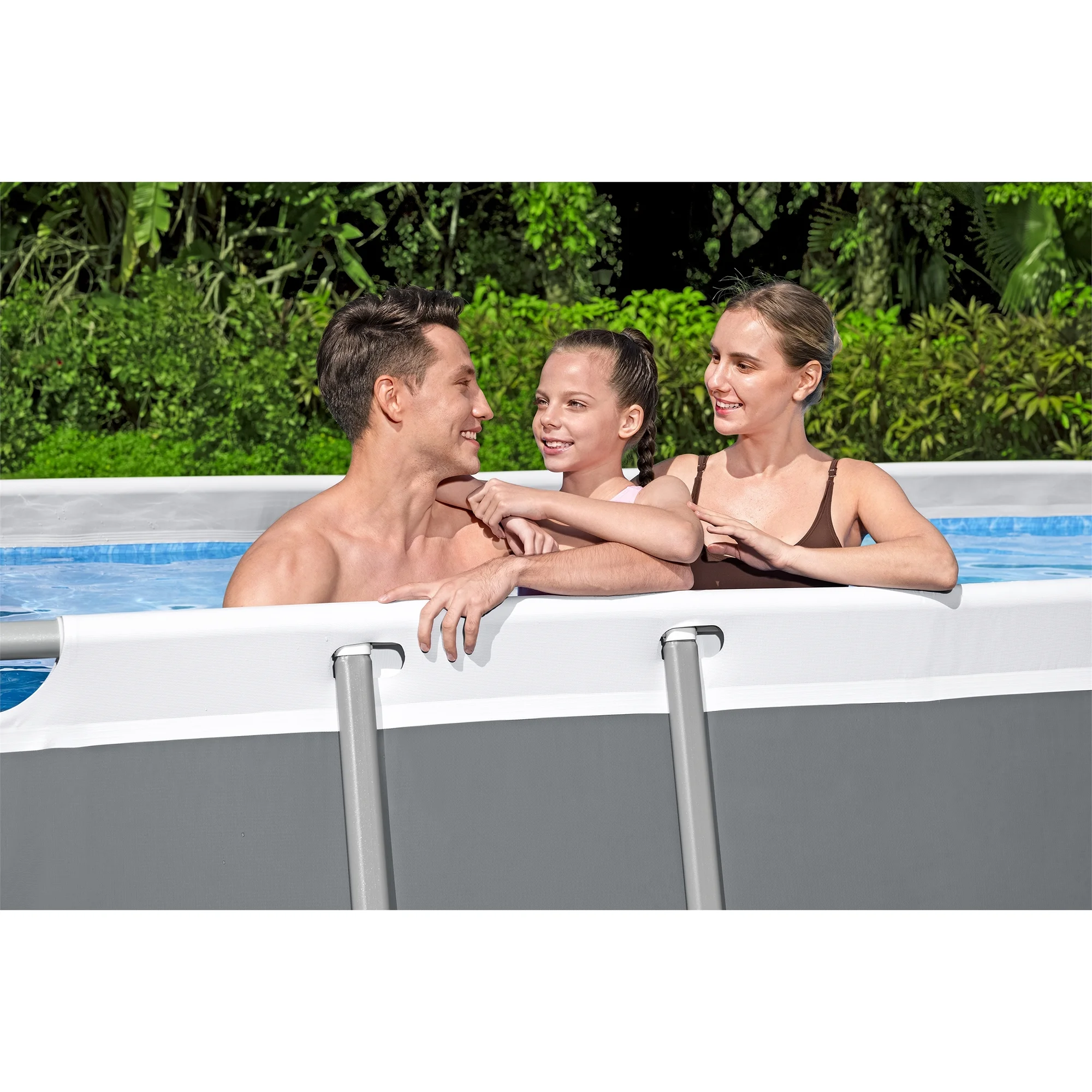 Bestway 24' x 12' x 52" Rectangular Frame Above Ground Swimming Pool Set - Image 31