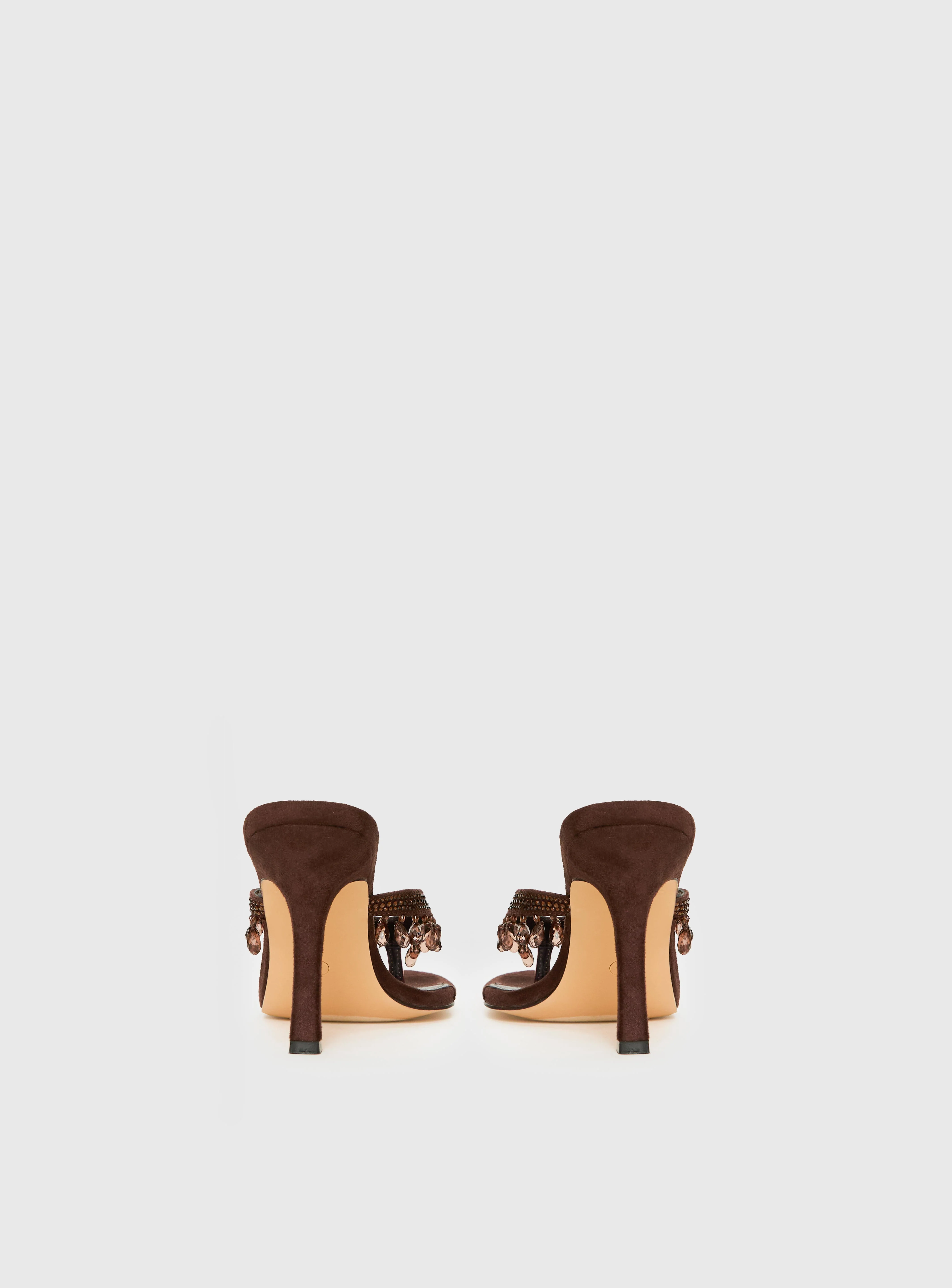 Princess Polly Ameliah Tassel Heels Brown