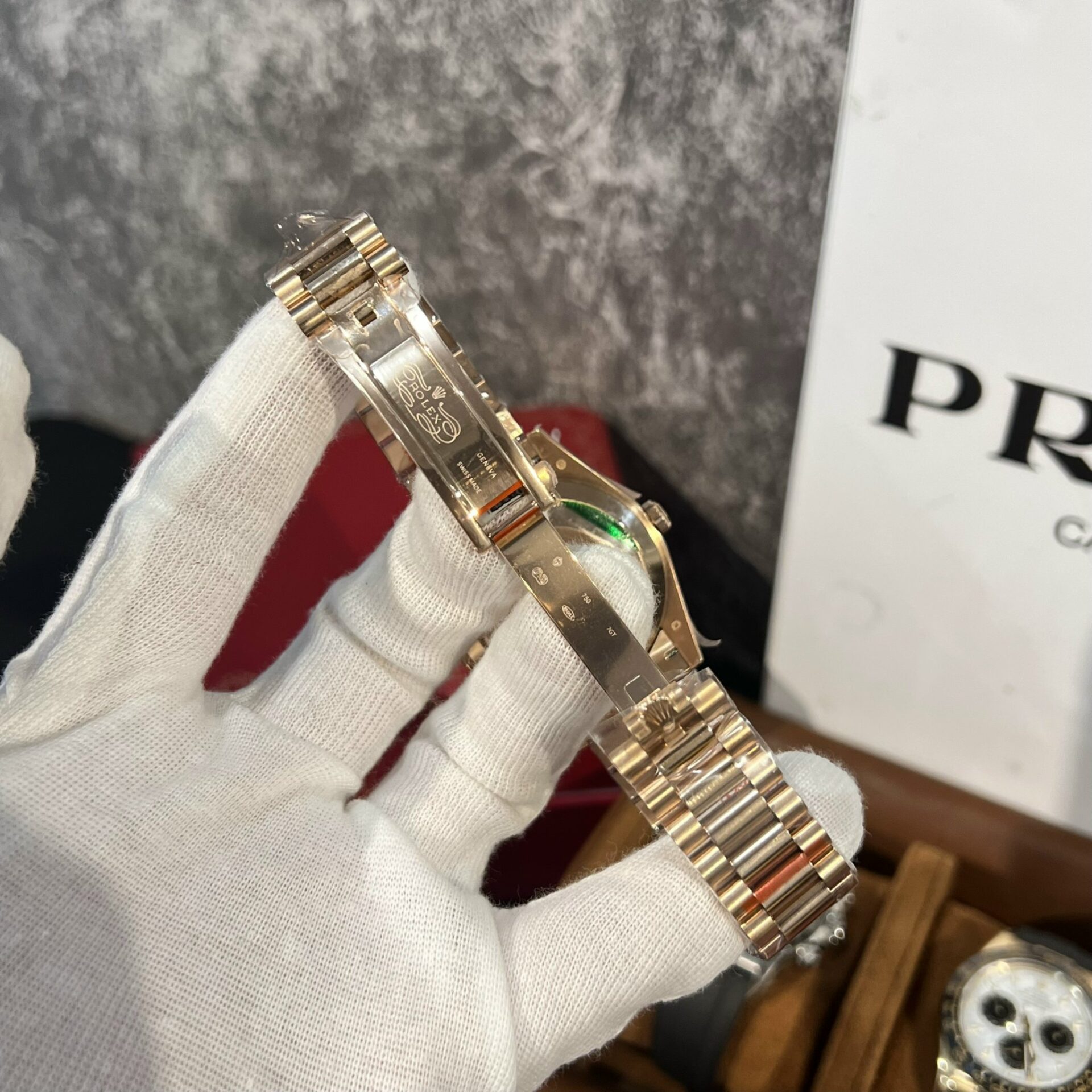 Rolex Replica 1:1 Watch Day-Date 228235 Green Dial Rose Gold Plated GM Factory V2 40mm - Top club