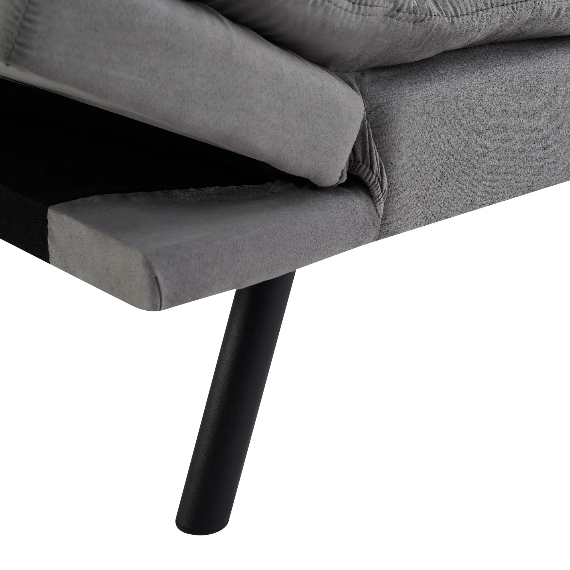 Mainstays Memory Foam Futon with 72",Black - Image 25