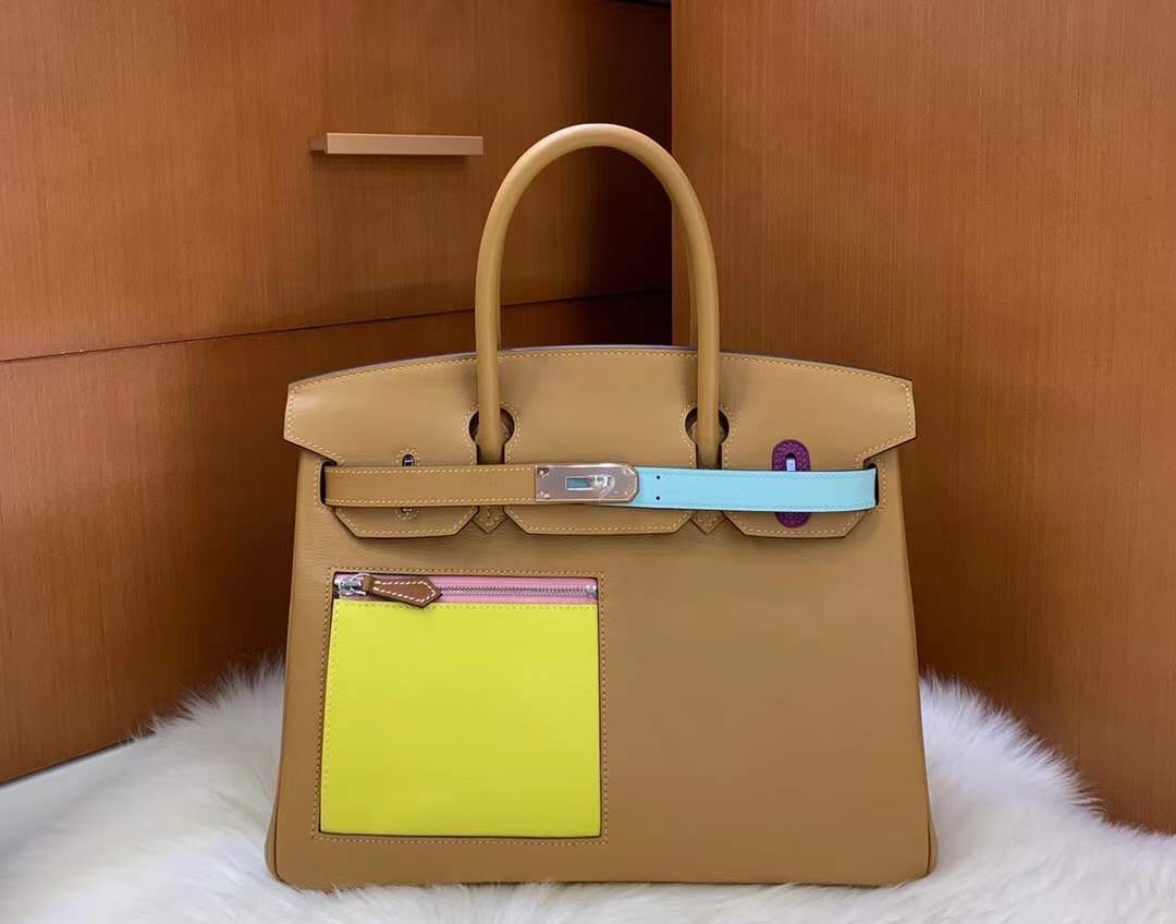 Hermes Birkin 30cm Swift Leather Silver Hardware