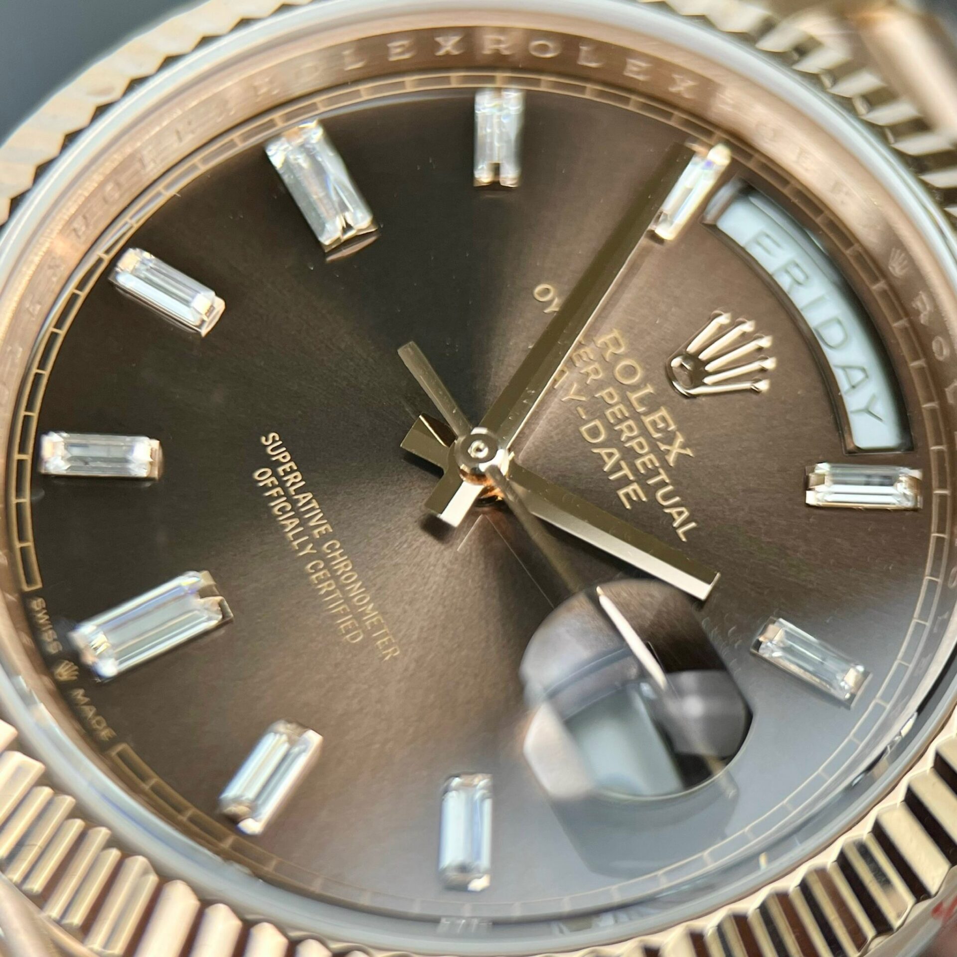 Rolex Day-Date 228235 Best Replica Watch Chocolate Dial GM Factory 40mm - Top club