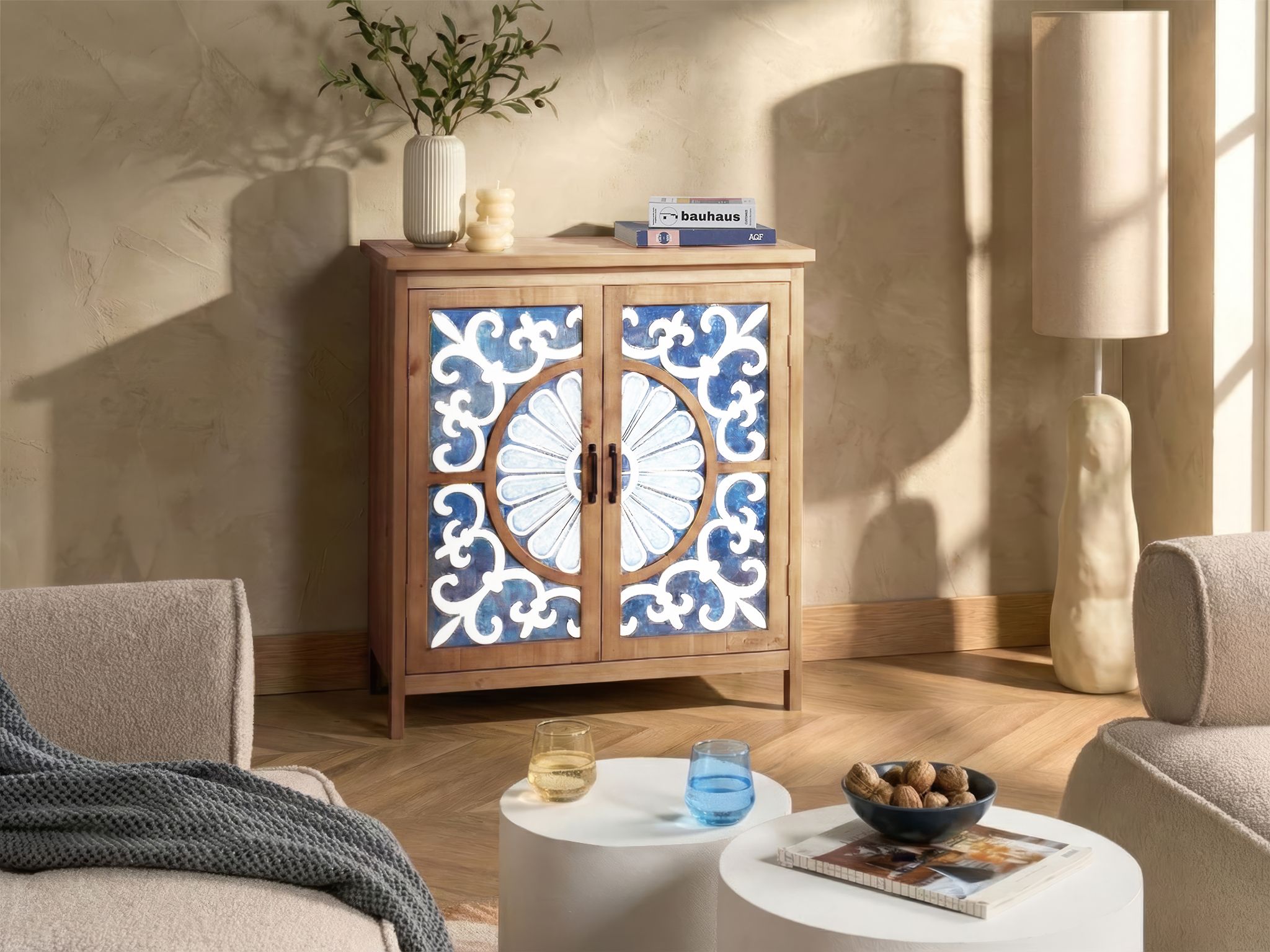 2 Door Sideboard MATARANKA Brown