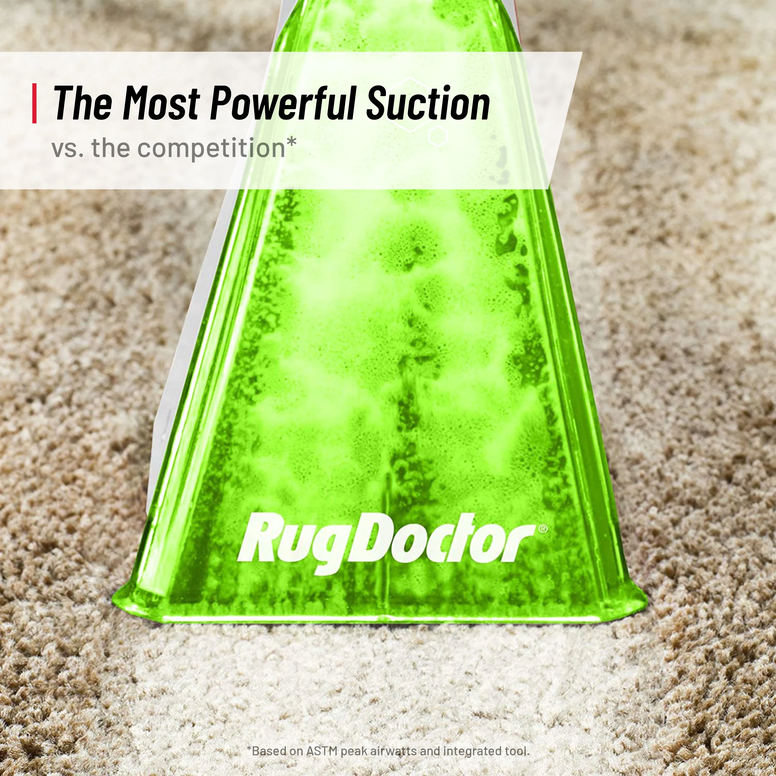 Rug Doctor Pet Portable Spot Cleaner, 2X Suction Power*, Lightweight Pet Carpet Cleaner Machine, Pro-Grade Power Removes Stains & Odors from Rugs, Carpets And Upholstery