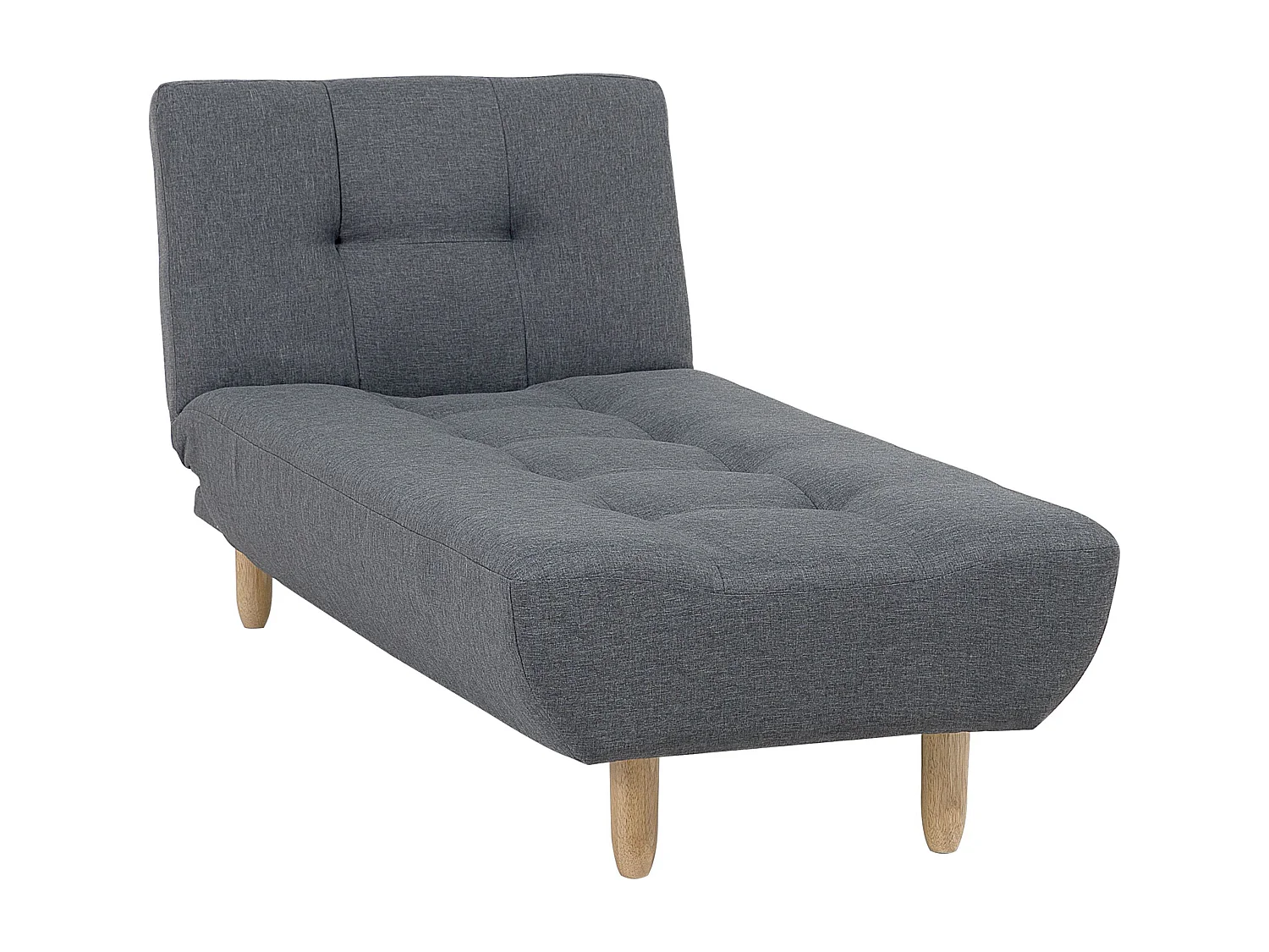 Chaise longue ALSTEN Tissu Gris foncé