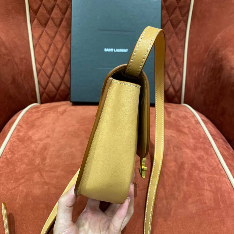 Replica Saint Laurent Kaia Ysl-Plaque Small Leather Satchel 6197401:1High-quality replica