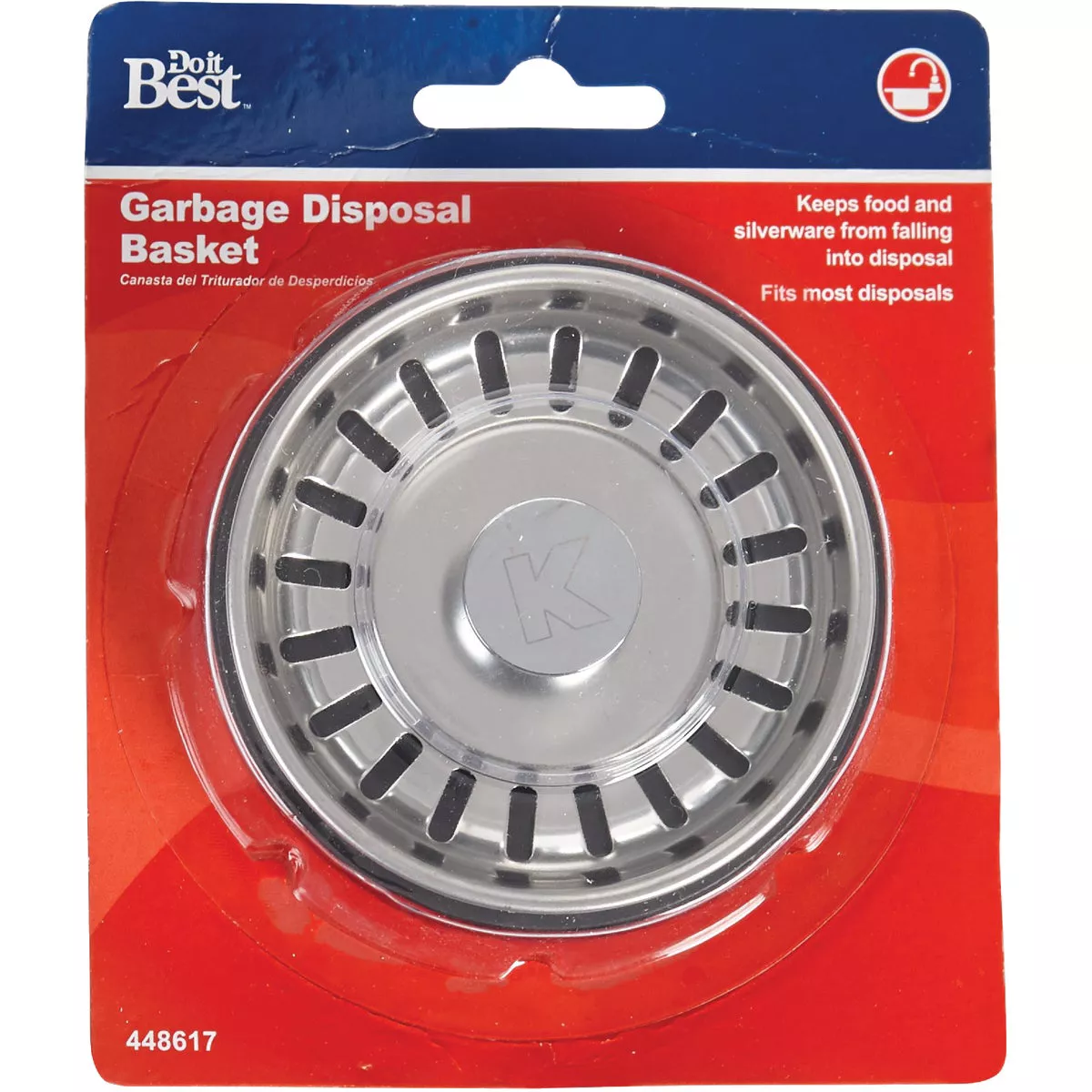 Do it Best 3.13 In. Dia Chrome-Plated Steel Disposer Strainer and Stopper