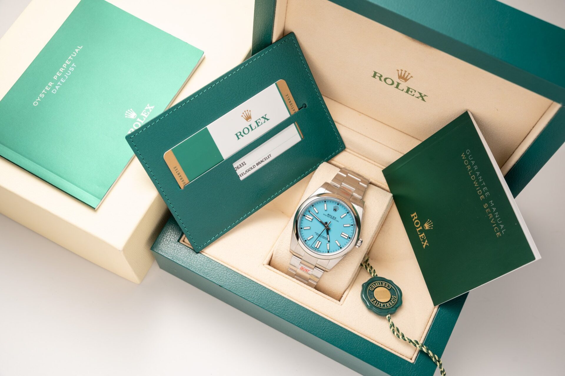 Rolex Replica 11 Watch Oyster Perpetual Ice Blue Dial King Factory 41mm - Elite Watch Atelier