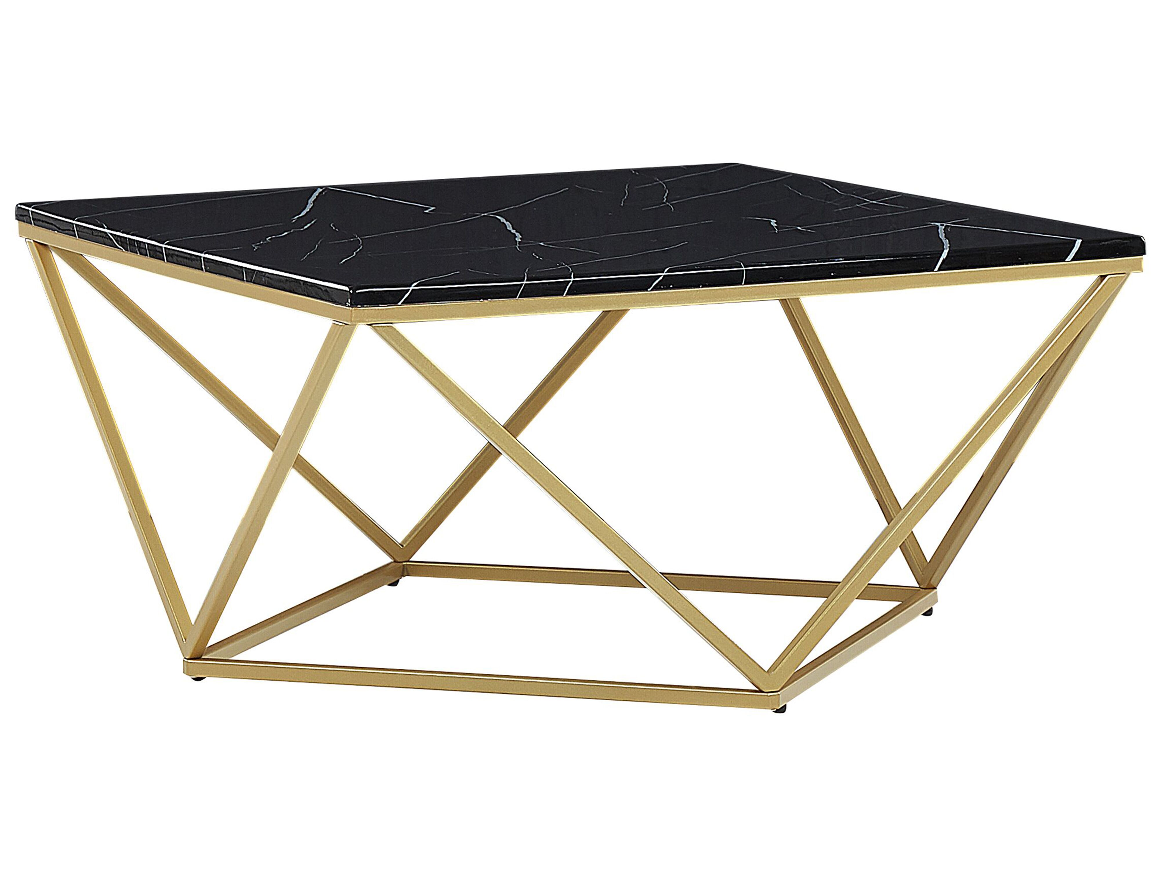 Coffee Table MALIBU Black Marble