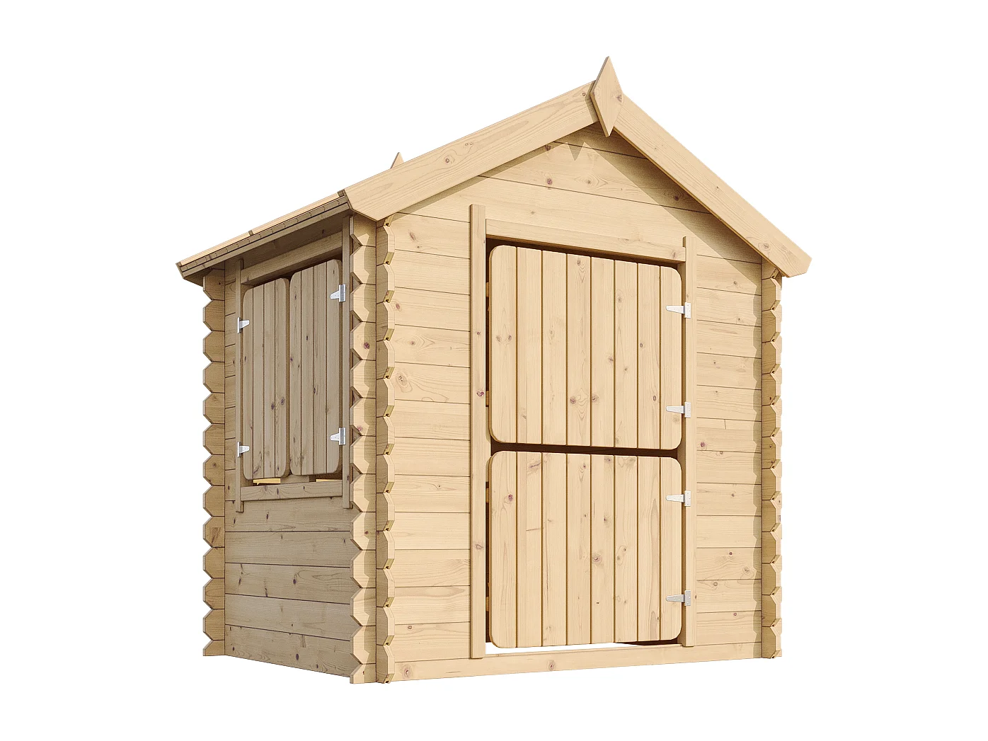 Maison en bois pour enfants sans plancher - 112x146xH143cm/1.1m2 - M516-1
