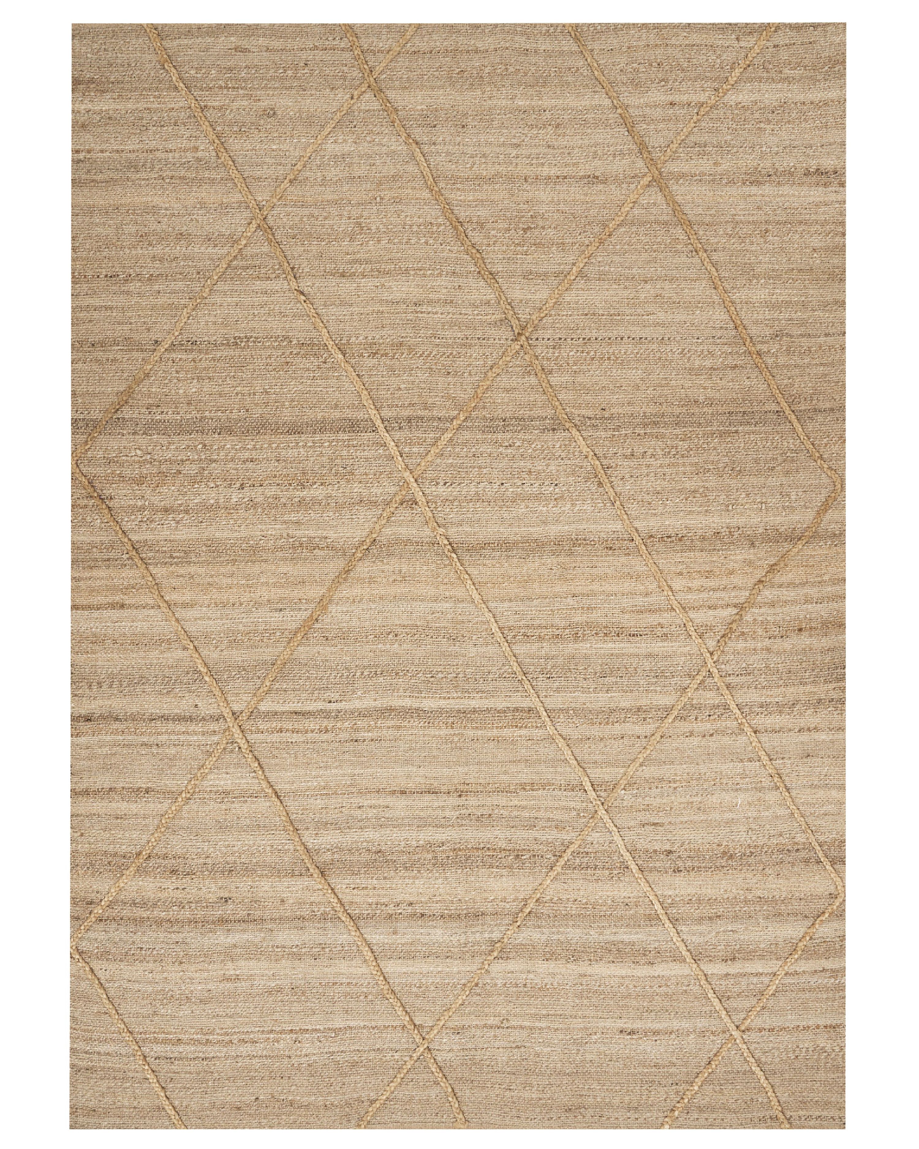 Rug YUVACIK Beige 160 x 230 cm Jute