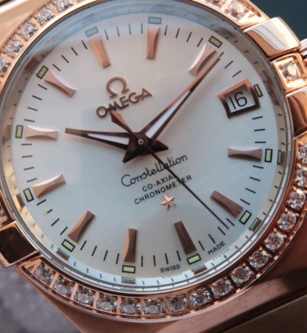 Replica Omega V6 Constellation 123.20.35 RG Case White Dial - Elite Watch Atelier