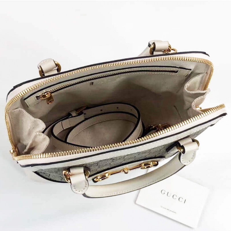 Replica Gucci 1955 Horsebit Gg Supreme Small Top Handle Bag 6212201:1High-quality replica