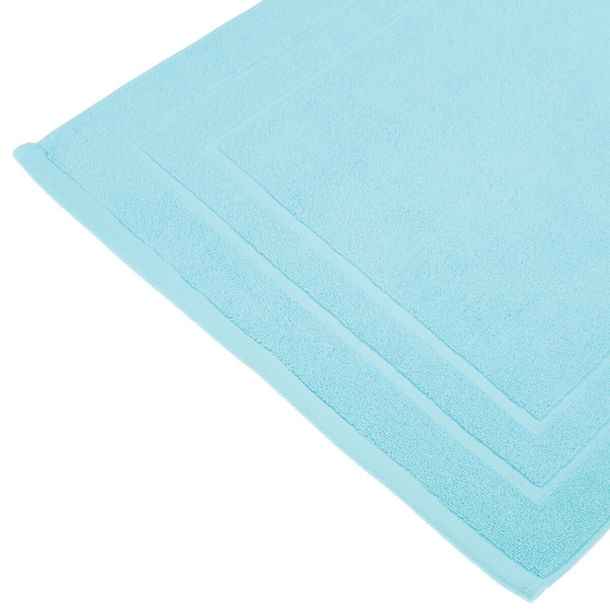 Bath mat, cotton Turquoise blue, 50x70 cm, 700 g/m&sup2;