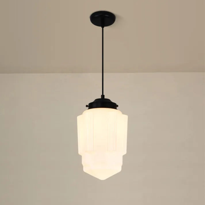 TimelessGlow – Geometrische Hanglamp in Mat Glas