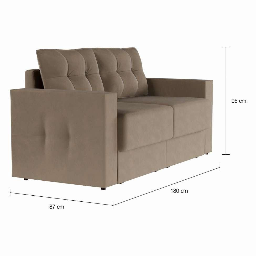 Sofá 3 Lugares Retrátil Brémen Suede Bege 180 cm em Promoção | Ofertas na Americanas