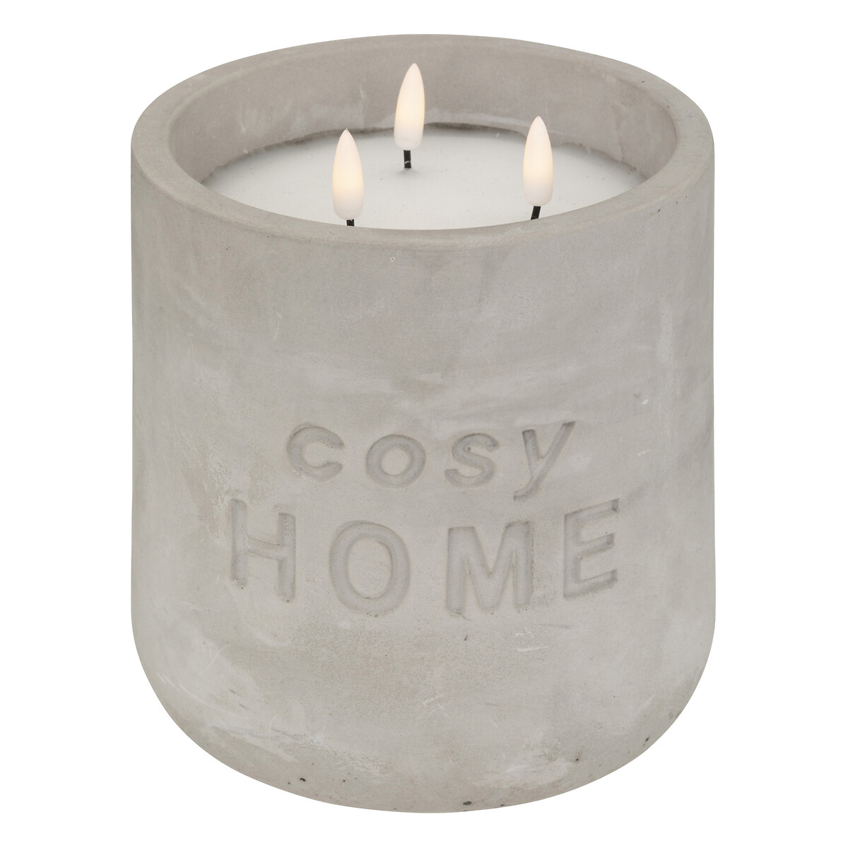 LED candle "Cosy" Mouse grey, 3.2kg