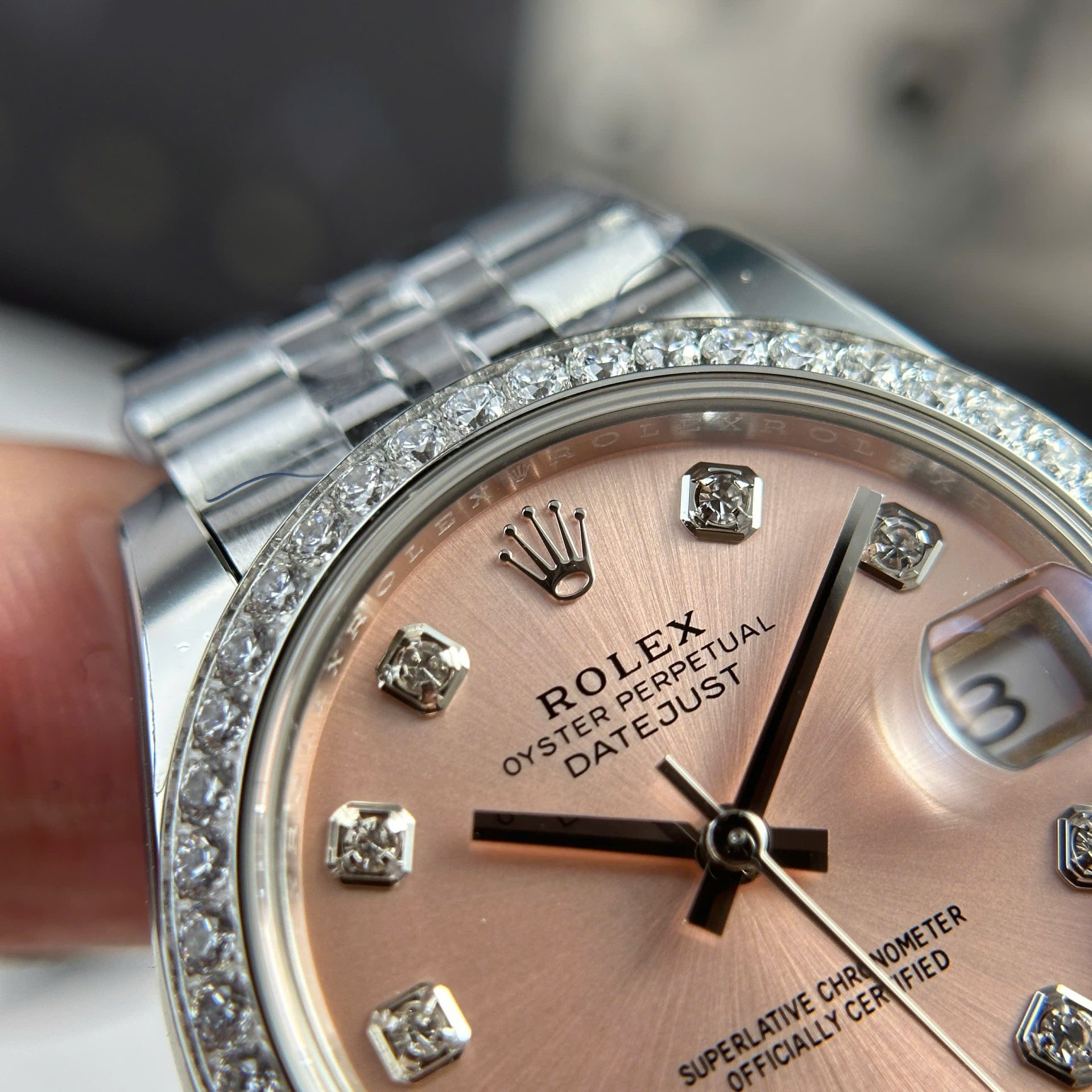 Rolex DateJust Replica Watch Women Dial Pink Jubilee Strap THB Factory 31mm - Elite Watch Atelier