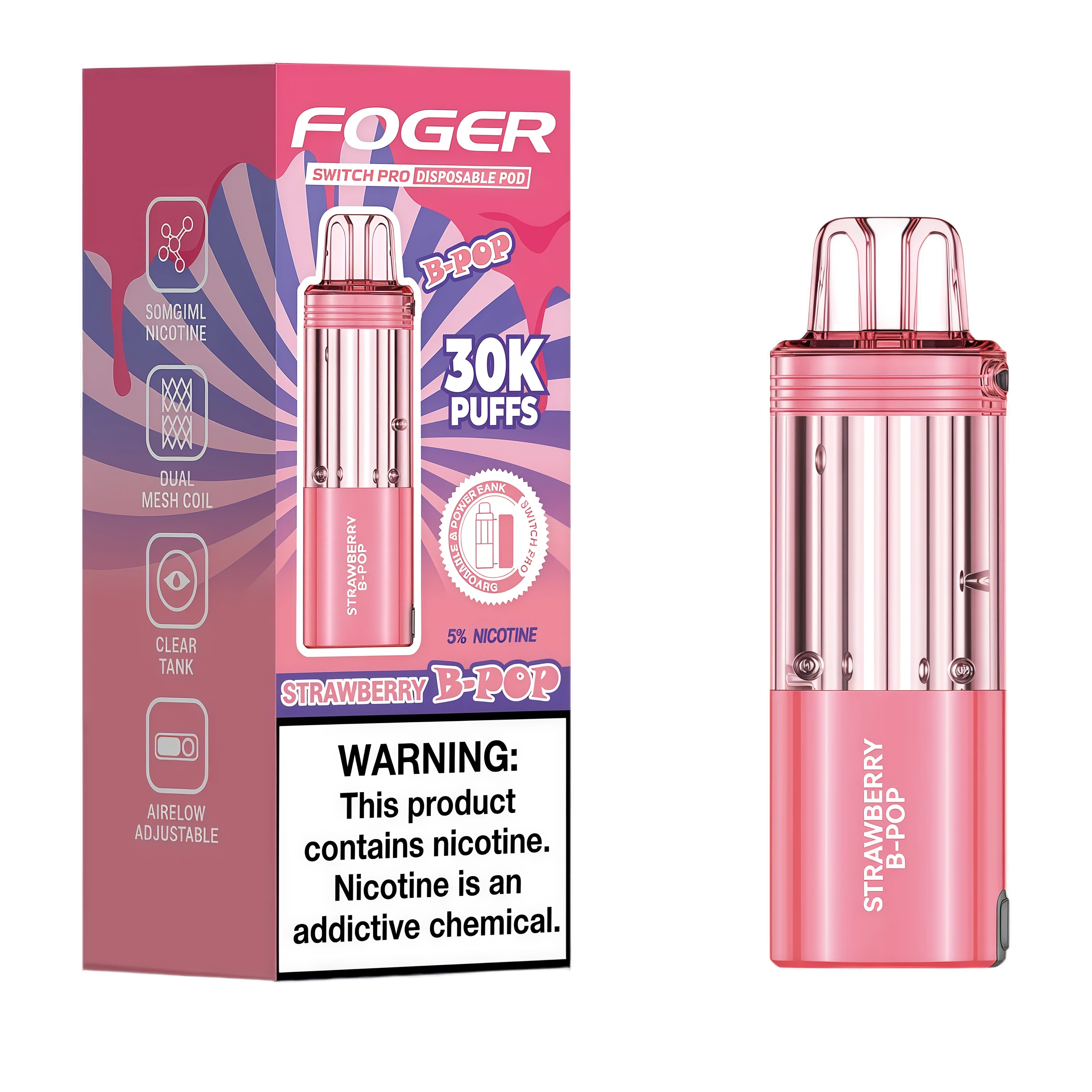 Strawberry B-POP - foger-pod
