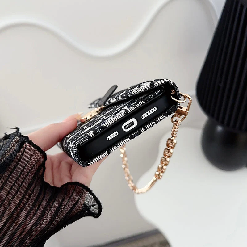 CD Bag Scarves Chain iPhone Case - Wholesale & Influencer