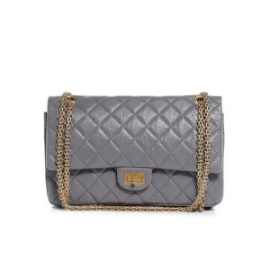 Chanel Classic Medium Blue Lambskin Rainbow Hardware – CB0311:1High-quality replica