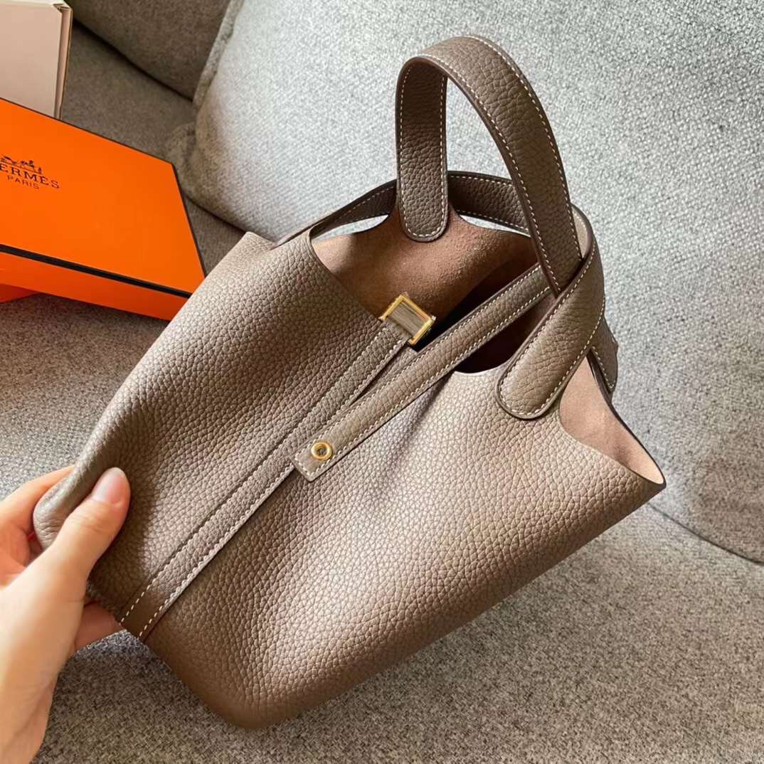 Hermès Picotin Leather 18cm Bag1:1High-quality replica