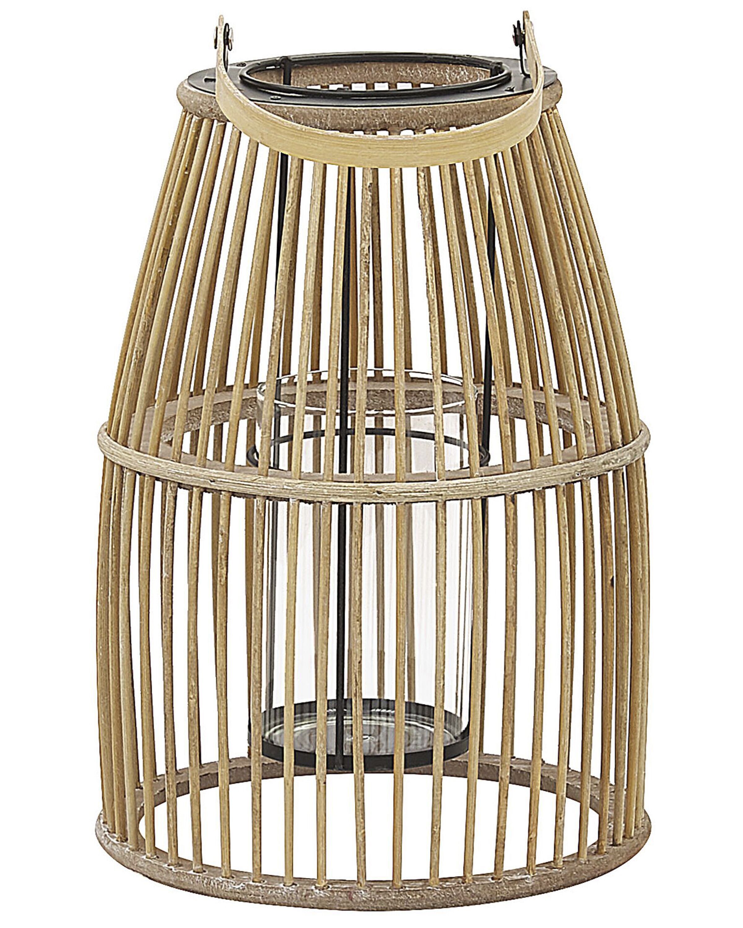 Lantern HOSTE Bamboo 32 cm Beige