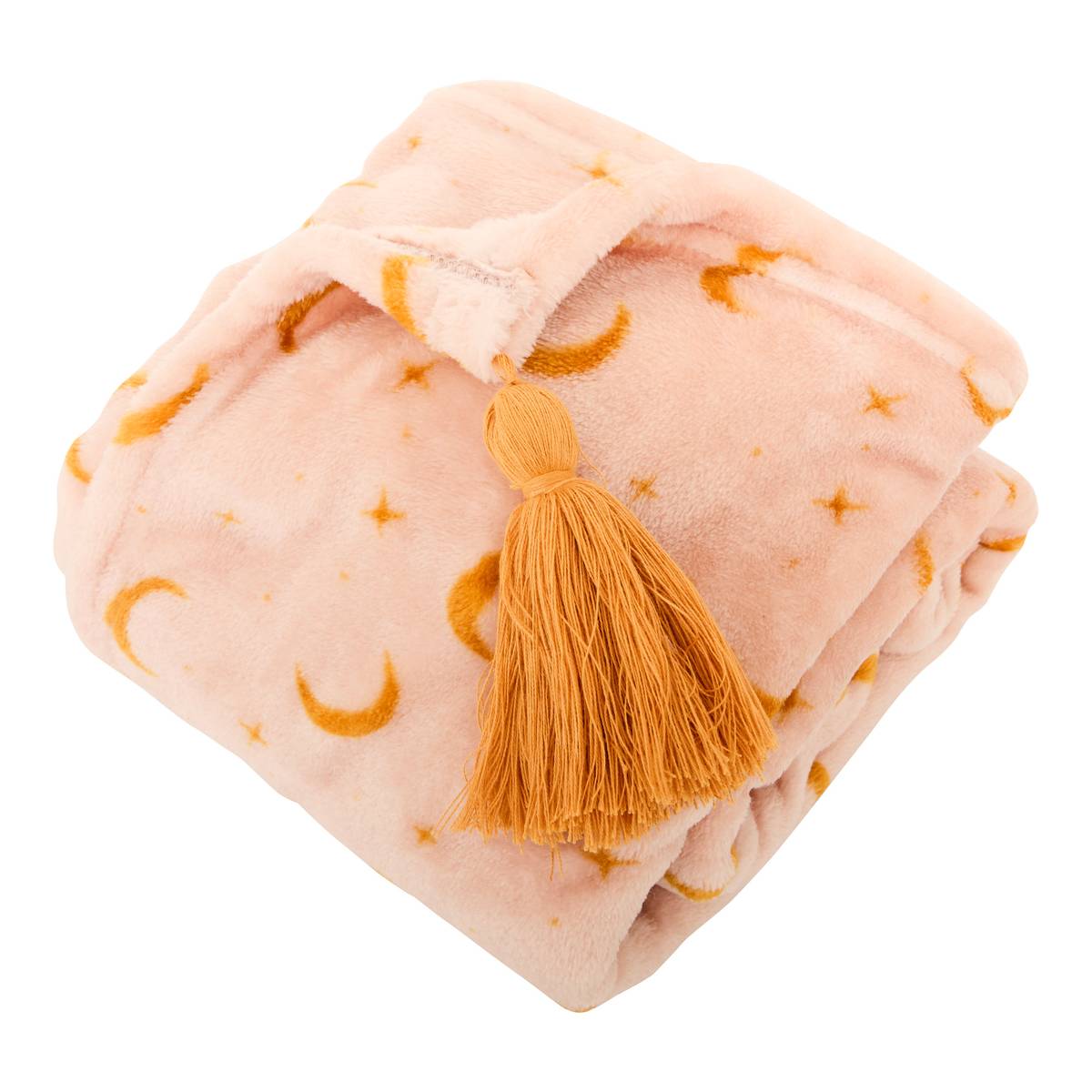 Flannel Throw "Bella" Pink, 100x75 cm