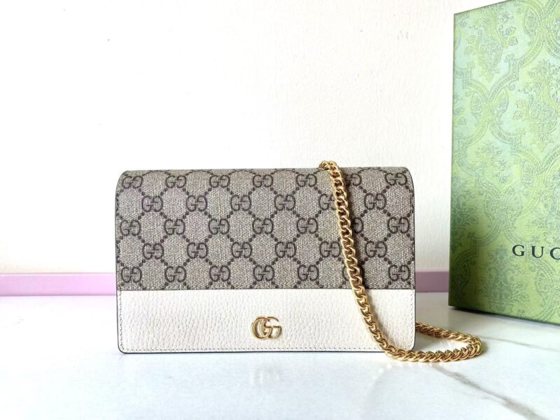 Replica Gucci GG Marmont Chain Bag White1:1High-quality replica