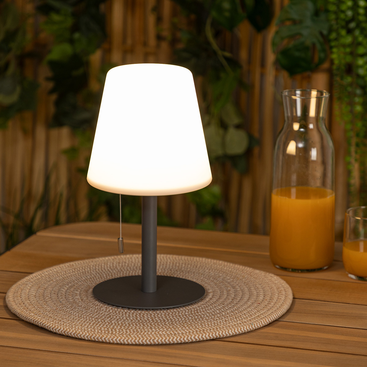 "Zack" outdoor lamp Dark grey, H.30 cm
