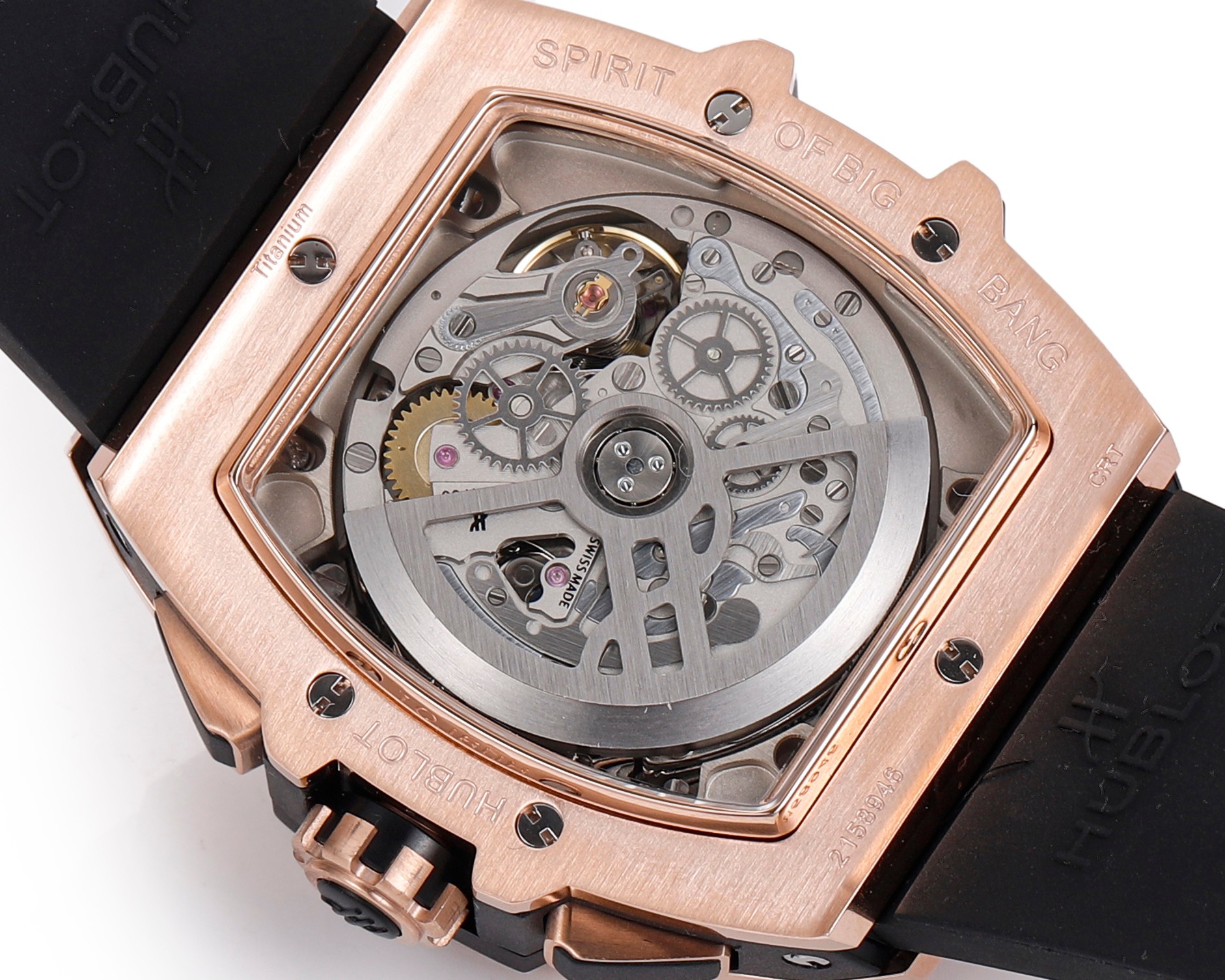 Hublot Spirit of Big Bang Textured Rubber Strap(1:1 replica) - Top club